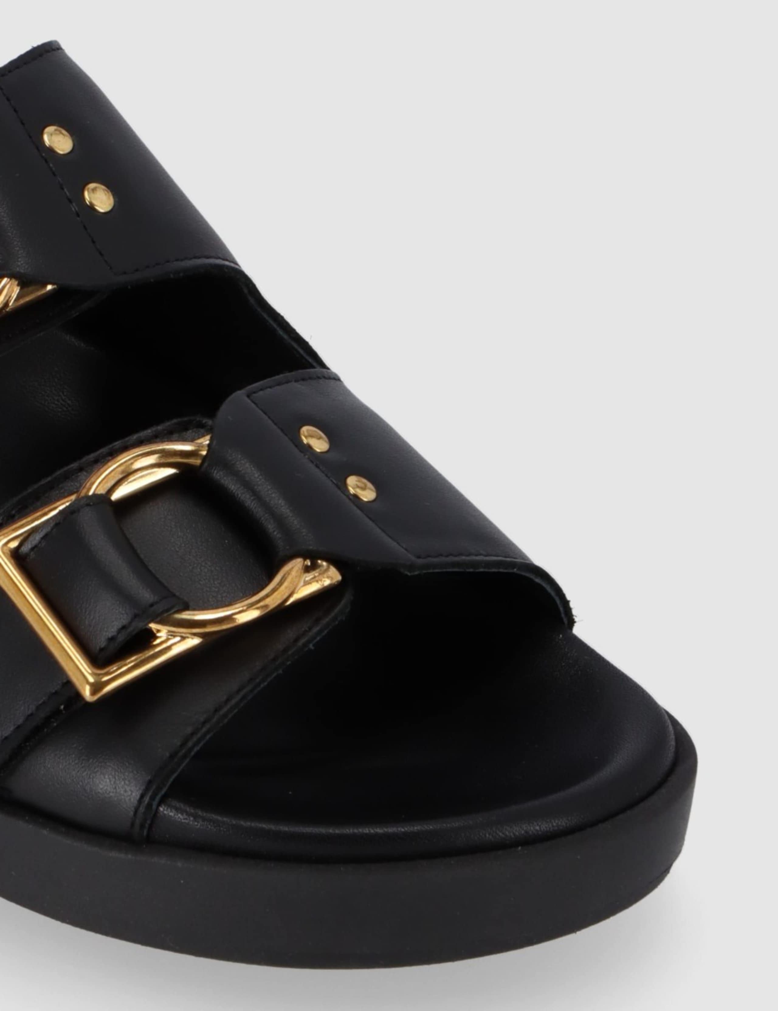 Maui Leather Buckle Footbed Sandals 4 of 5