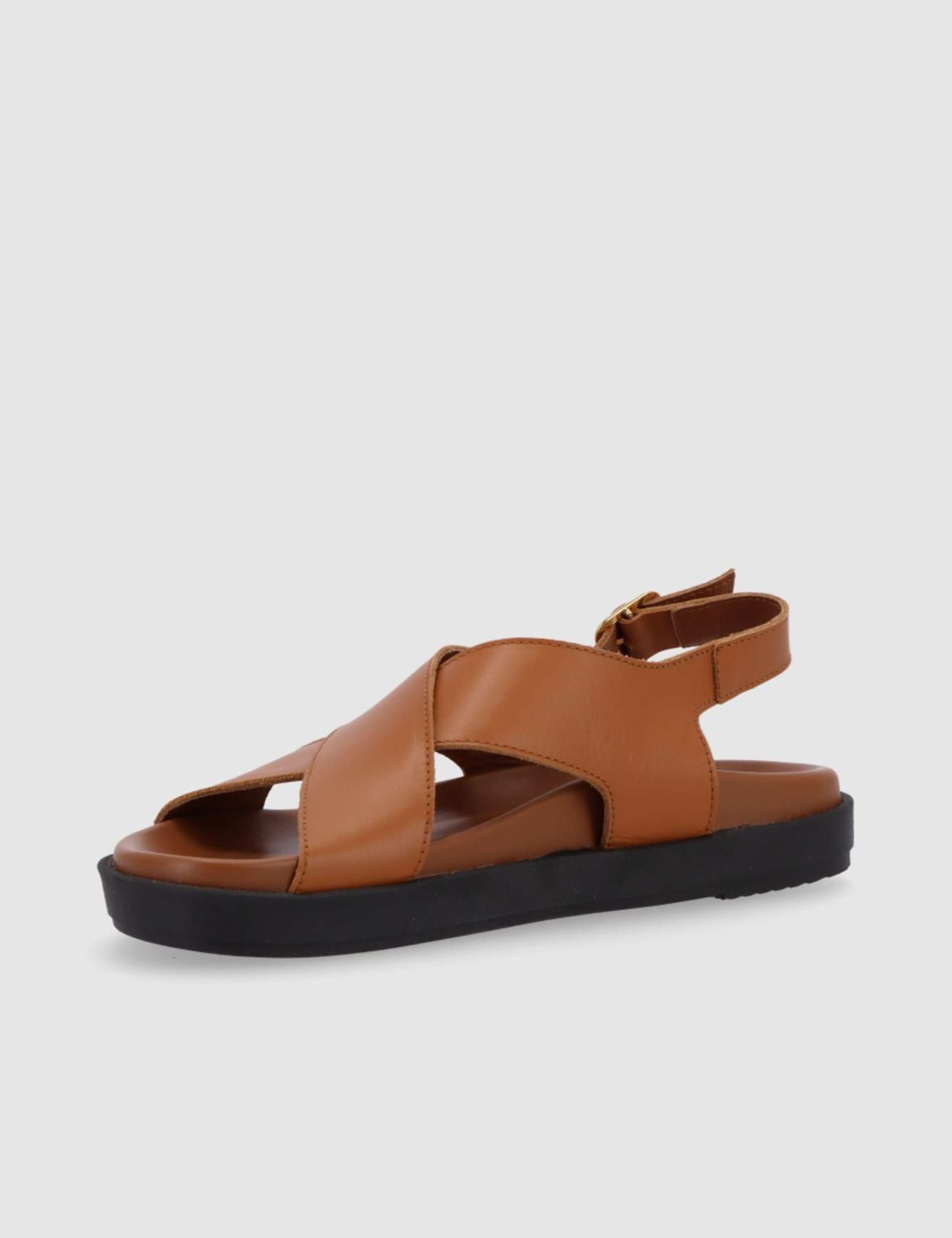 Nico Leather Flat Sandals 2 of 4