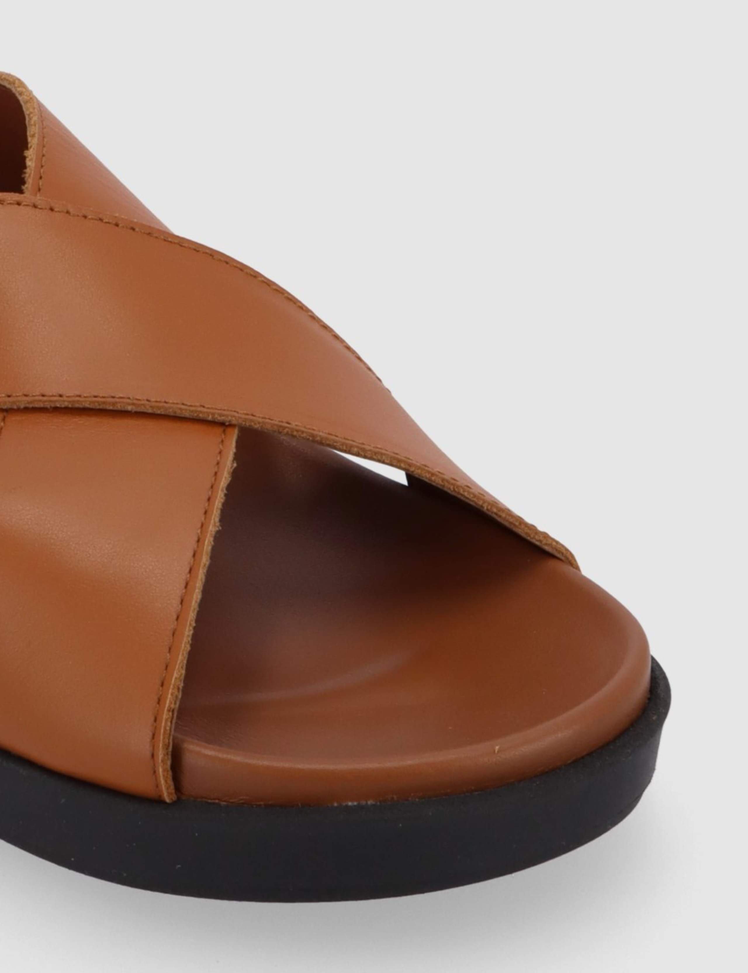 Nico Leather Flat Sandals 3 of 4