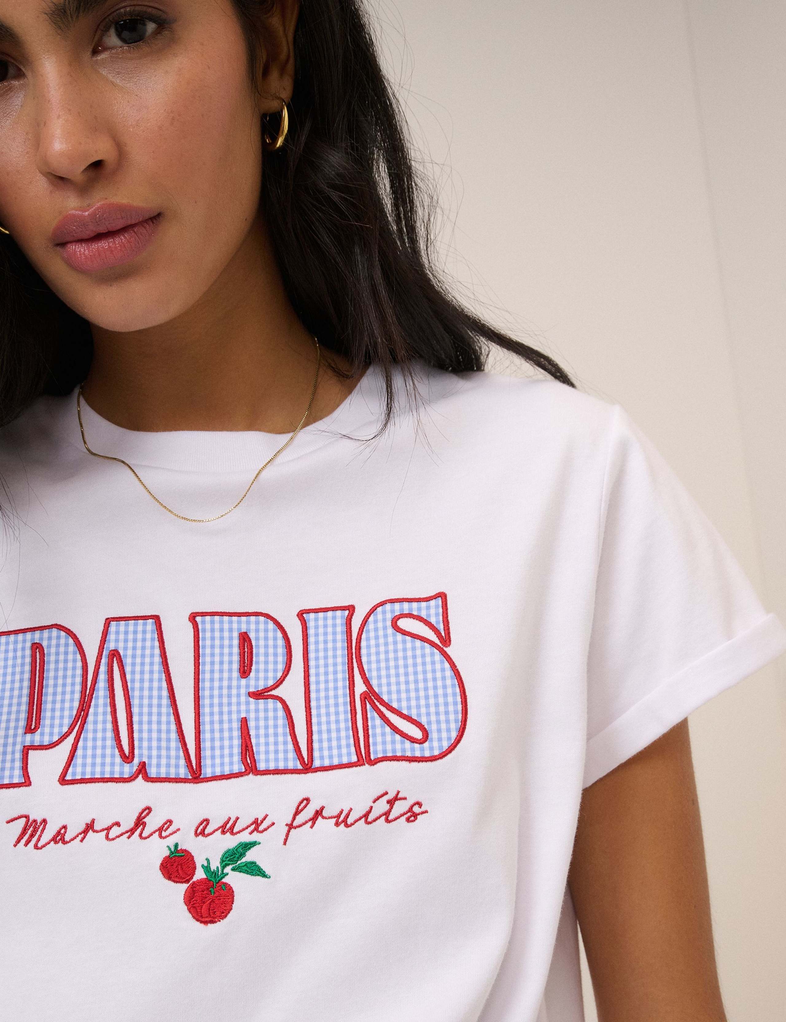 Pure Cotton Paris Graphic T-Shirt 3 of 5