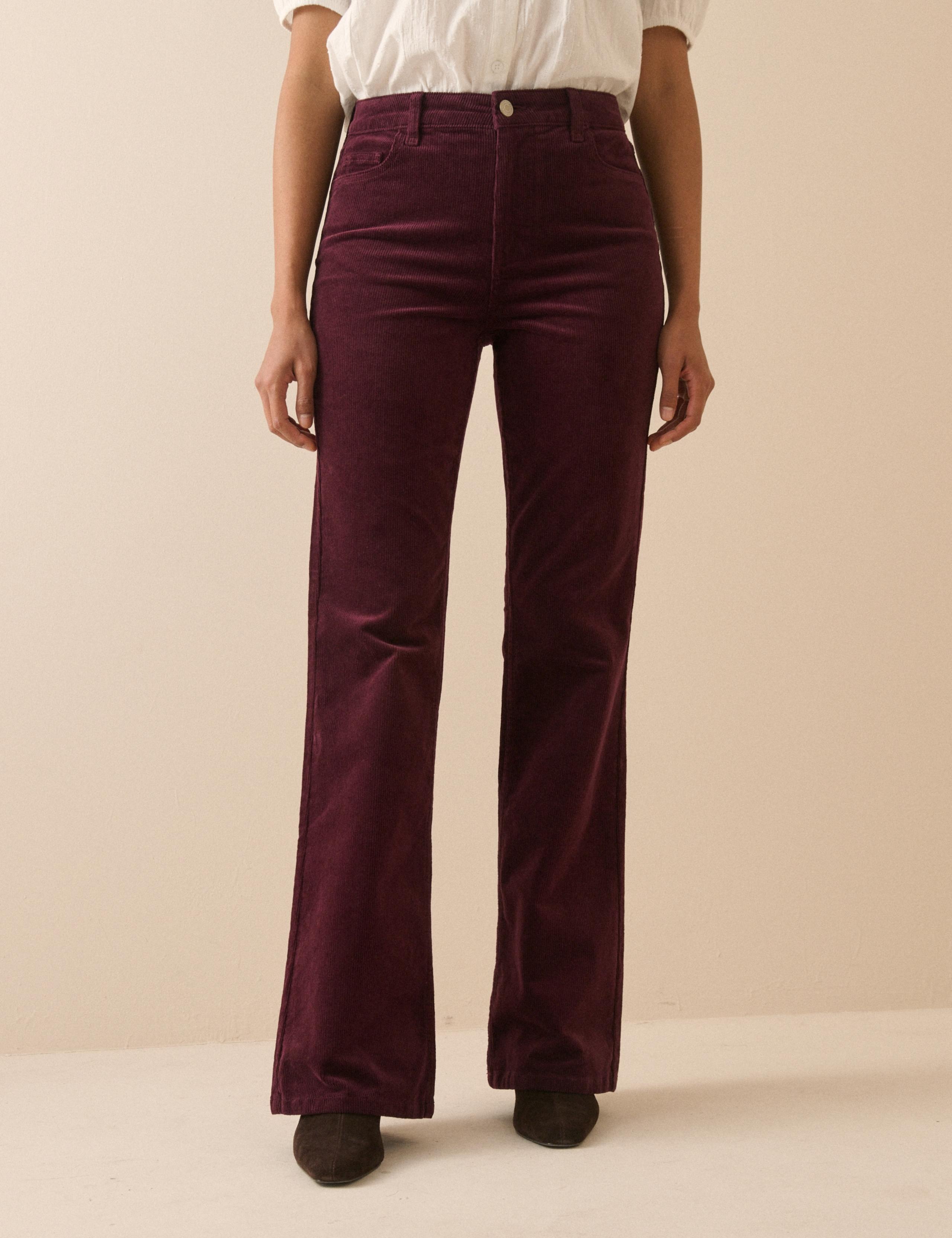 Cord High-Waisted Bootcut Jeans 1 of 5