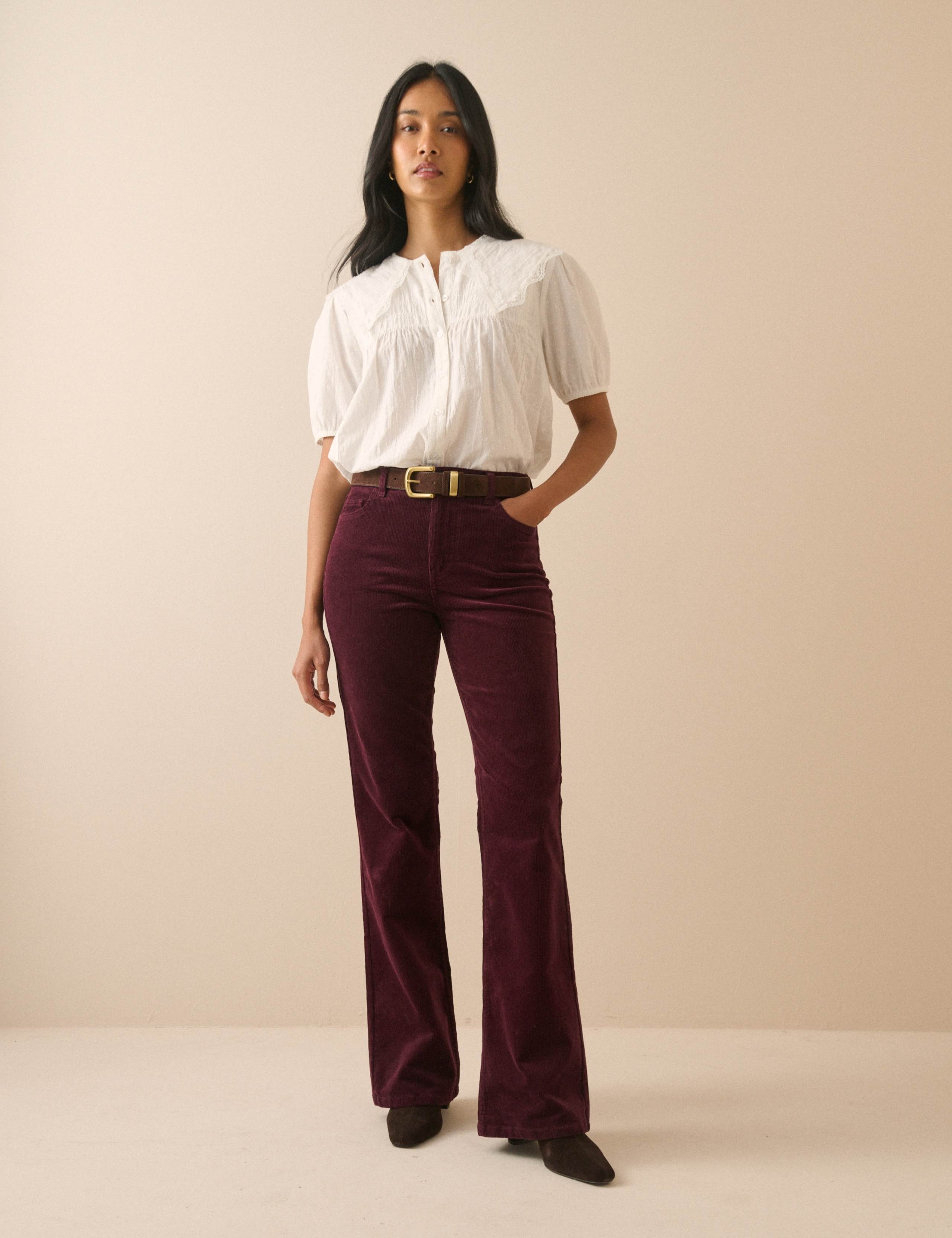Cord High-Waisted Bootcut Jeans 2 of 5