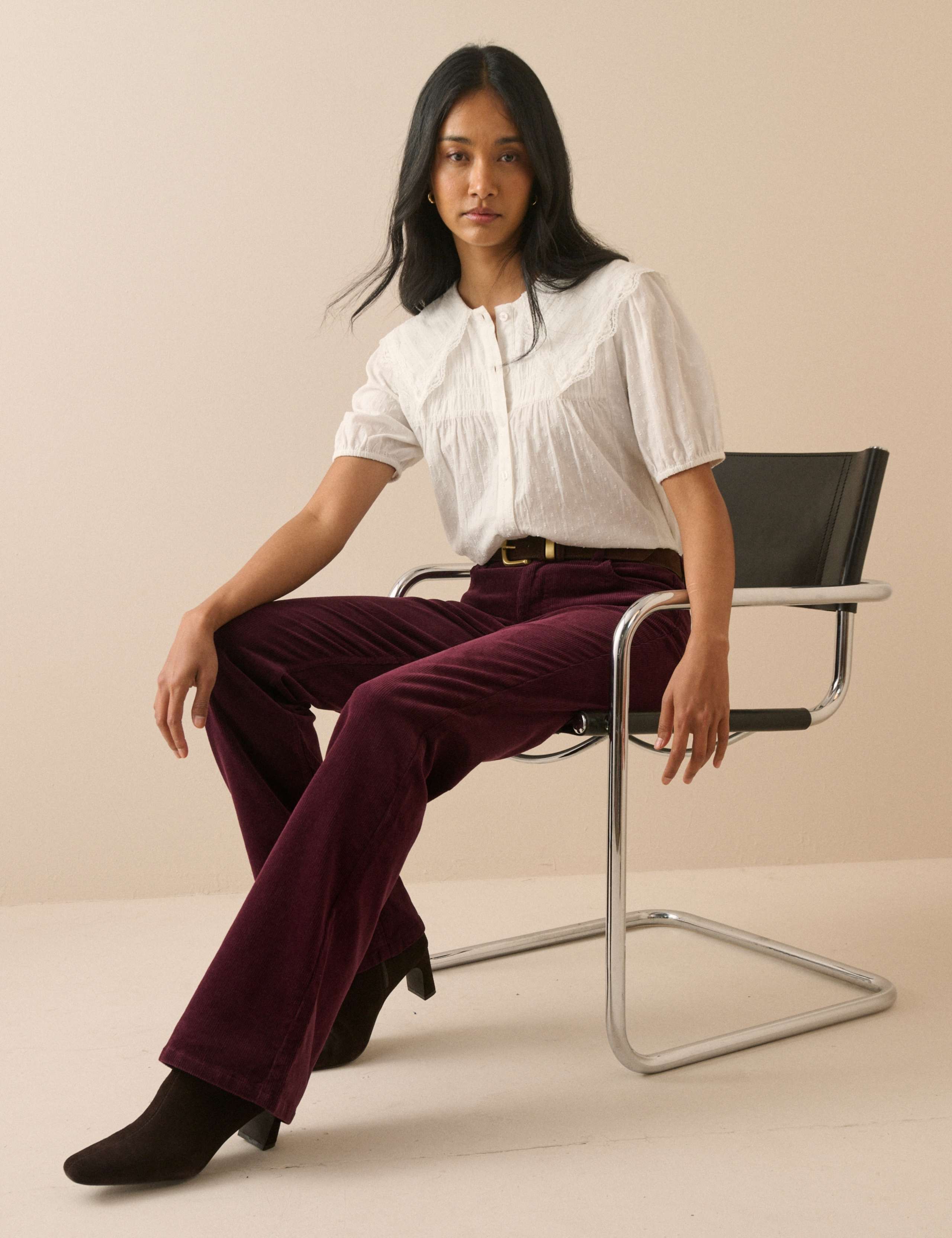 Cord High-Waisted Bootcut Jeans 4 of 5