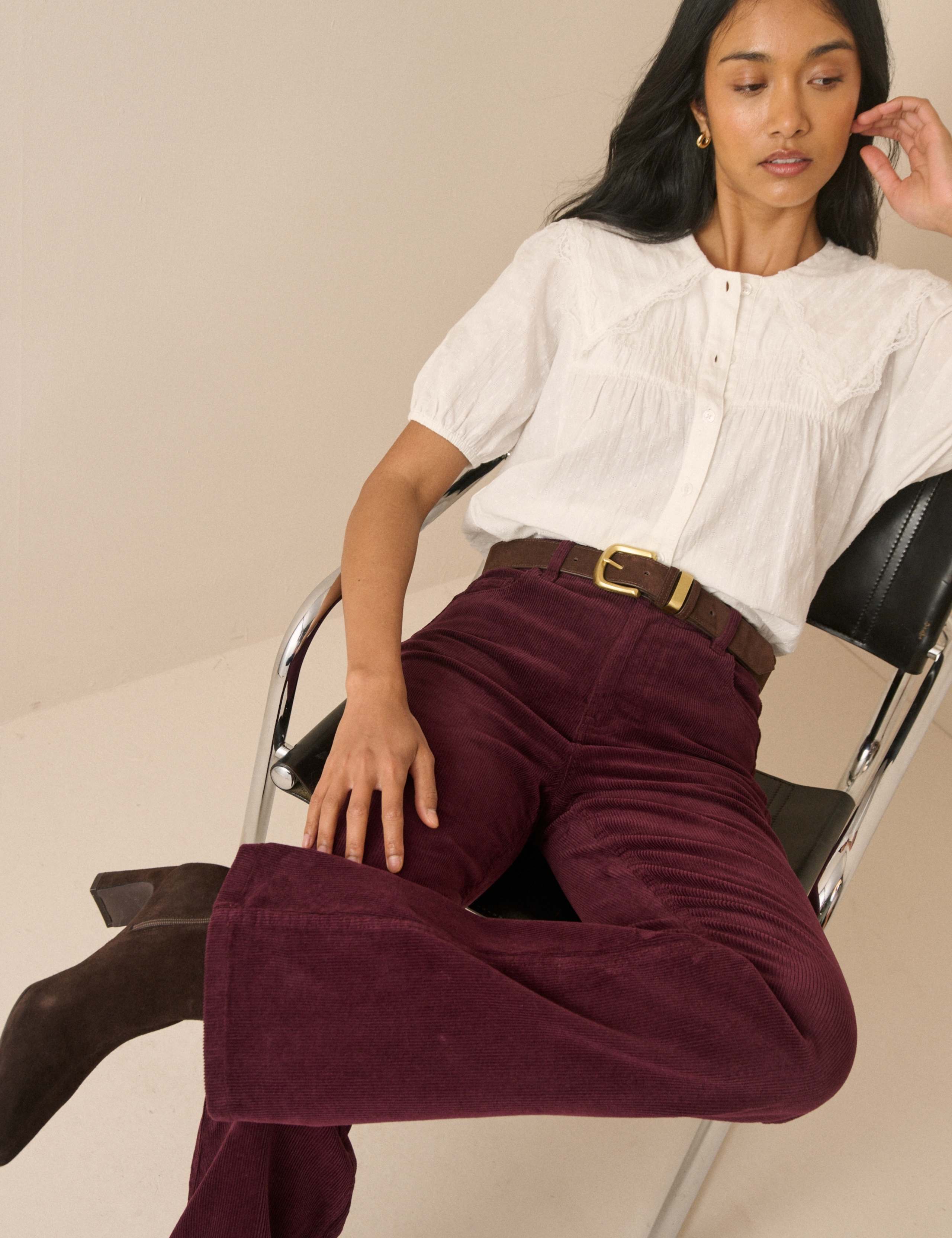 Cord High-Waisted Bootcut Jeans 5 of 5