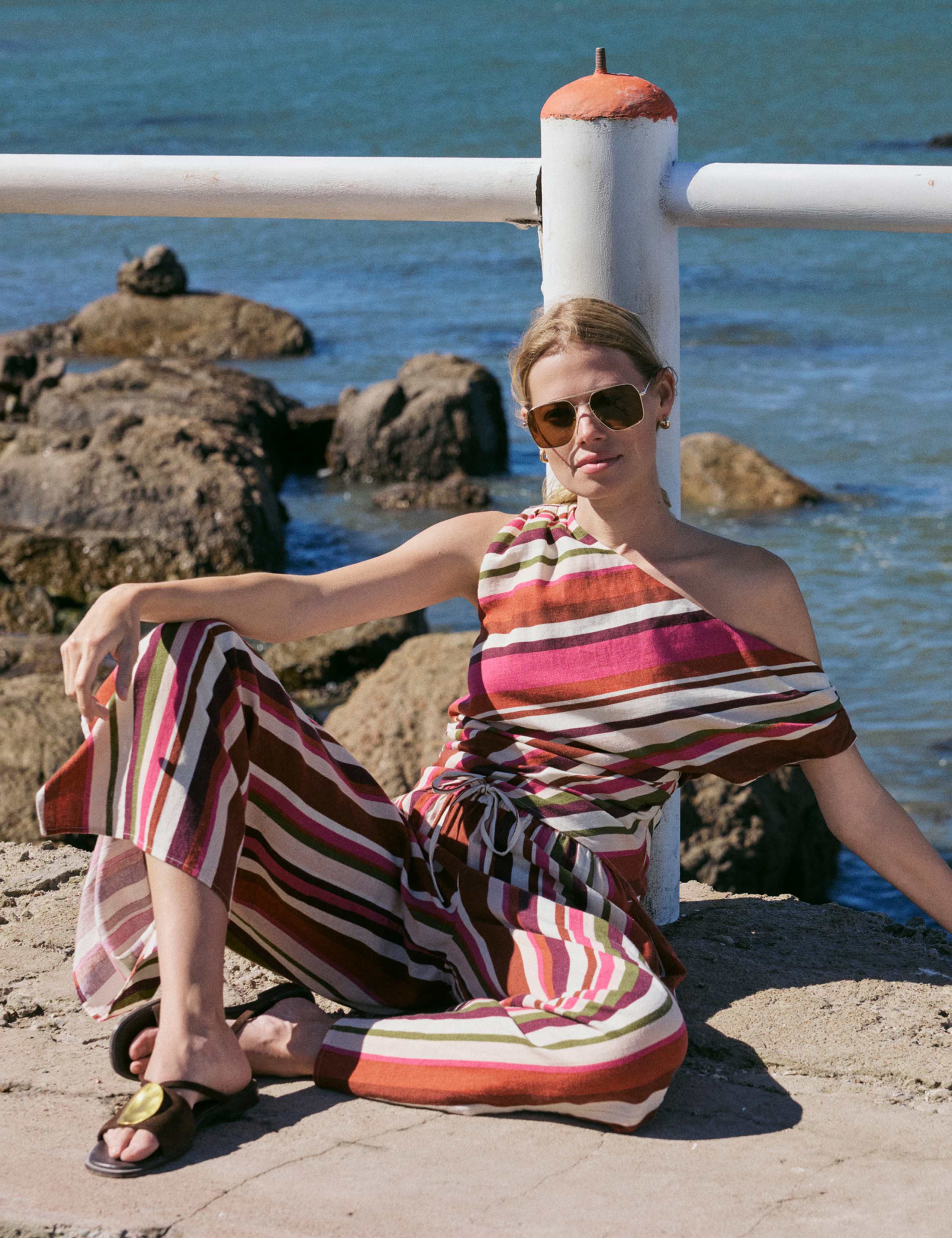 Linen Rich Striped Top 2 of 7