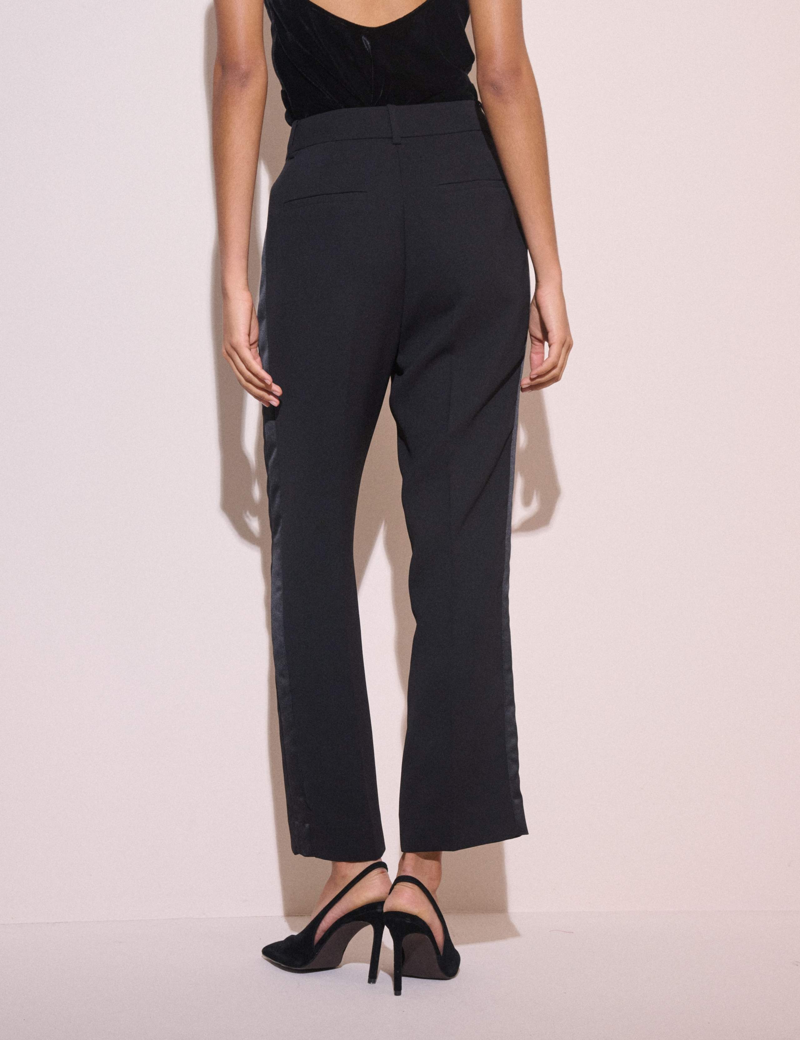 Satin Trim Cigarette Trousers 4 of 5