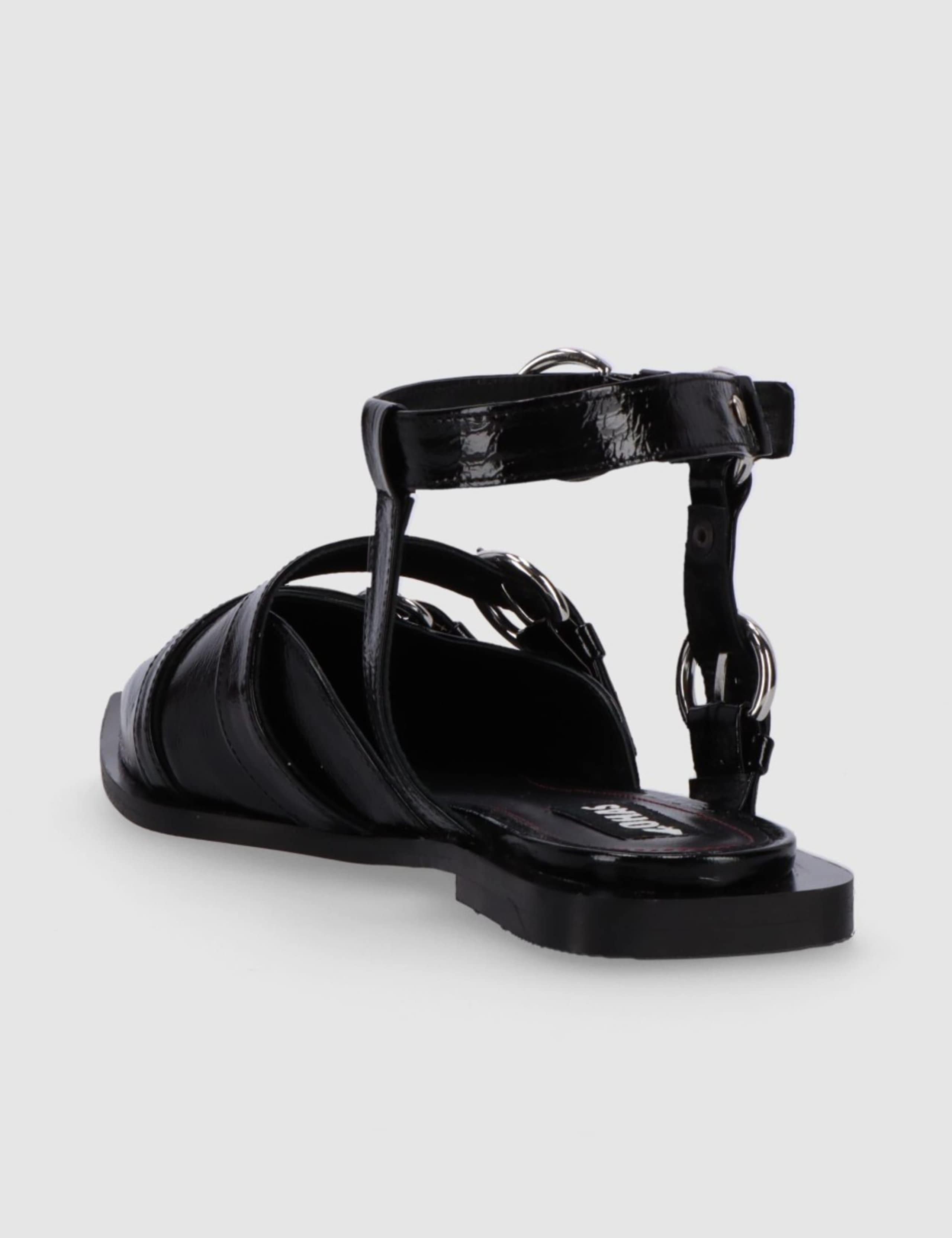 Thalara Leather Patent Flat Ballet Pumps 5 of 5