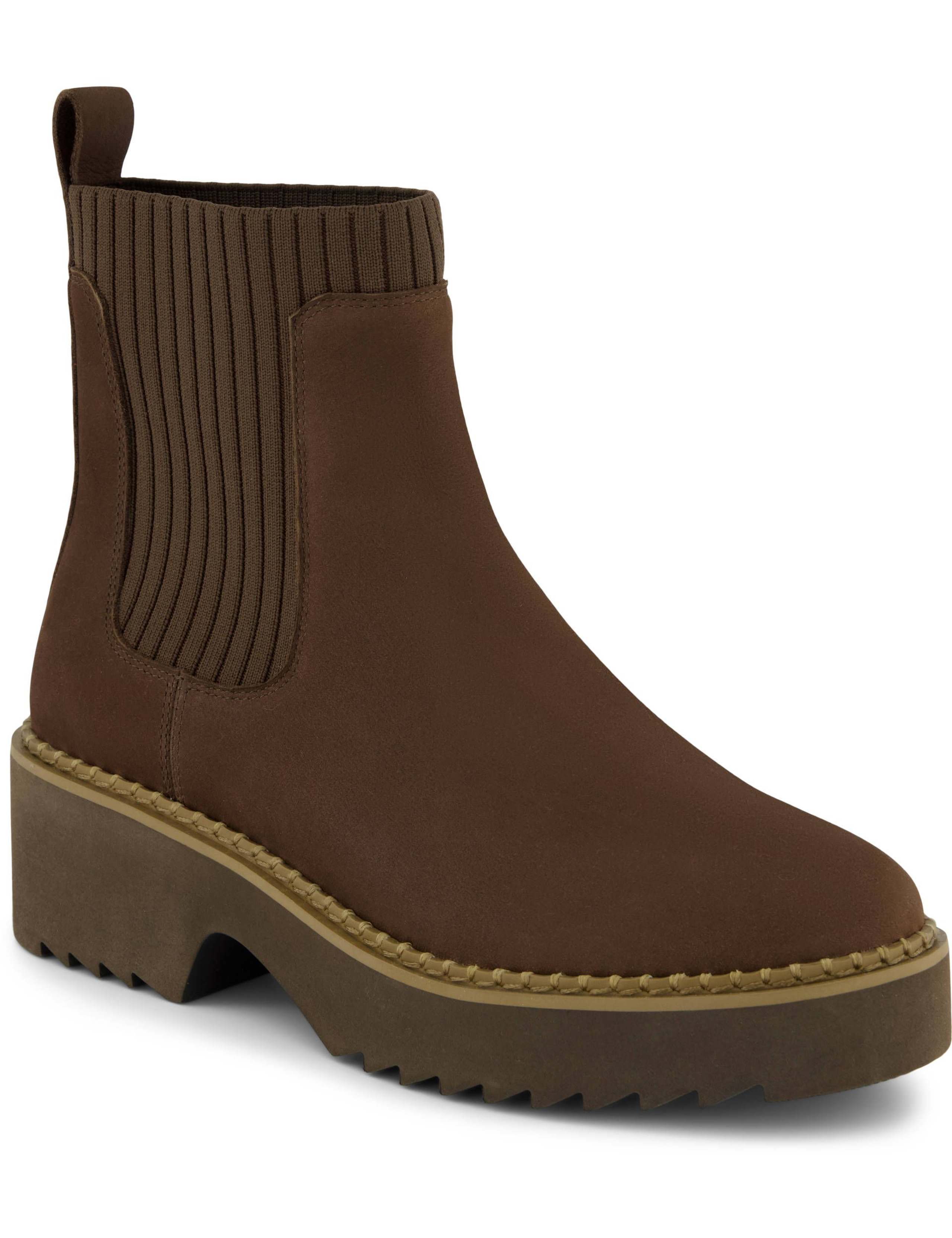 Leather Wedge Chelsea Boots 2 of 6