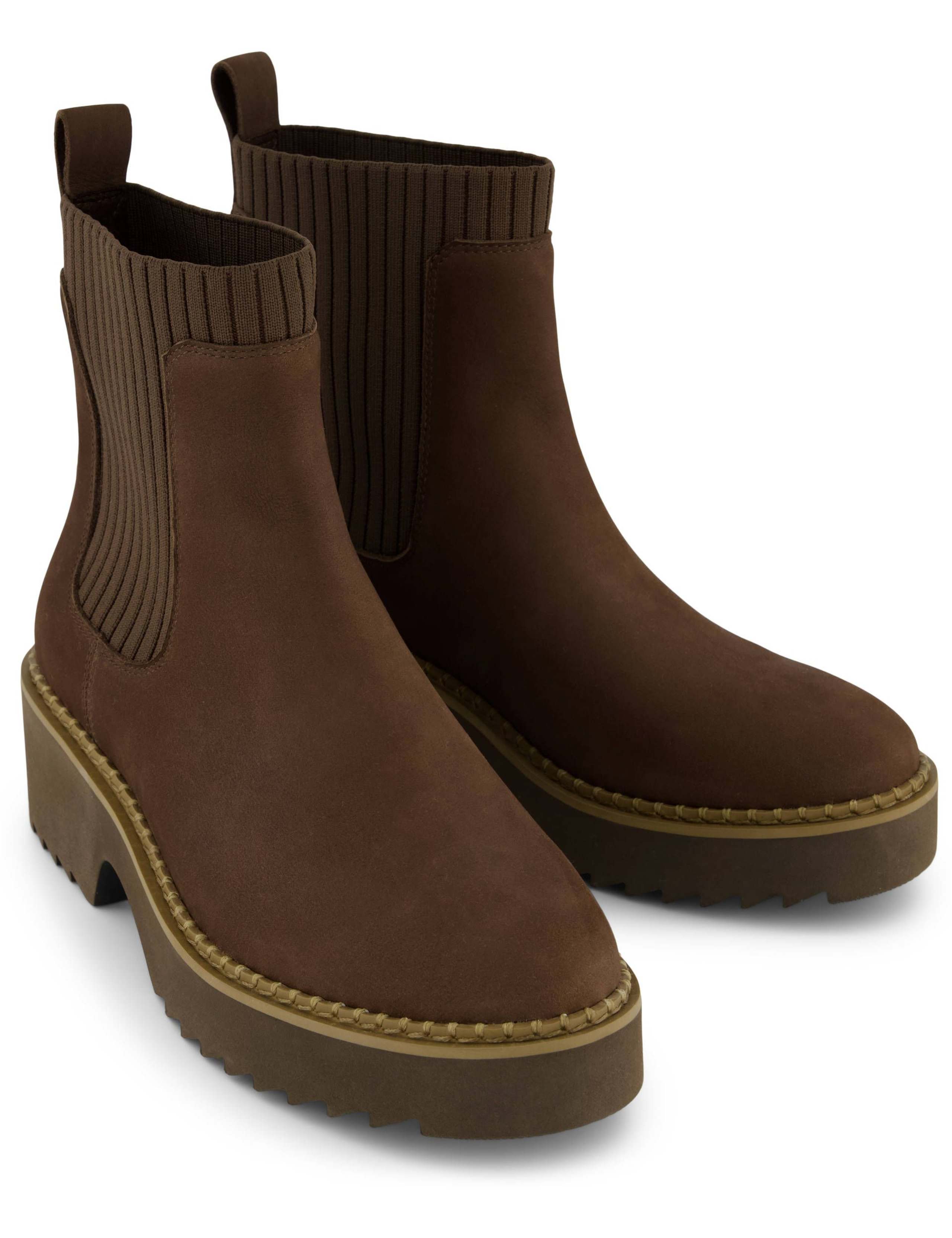 Leather Wedge Chelsea Boots 4 of 6