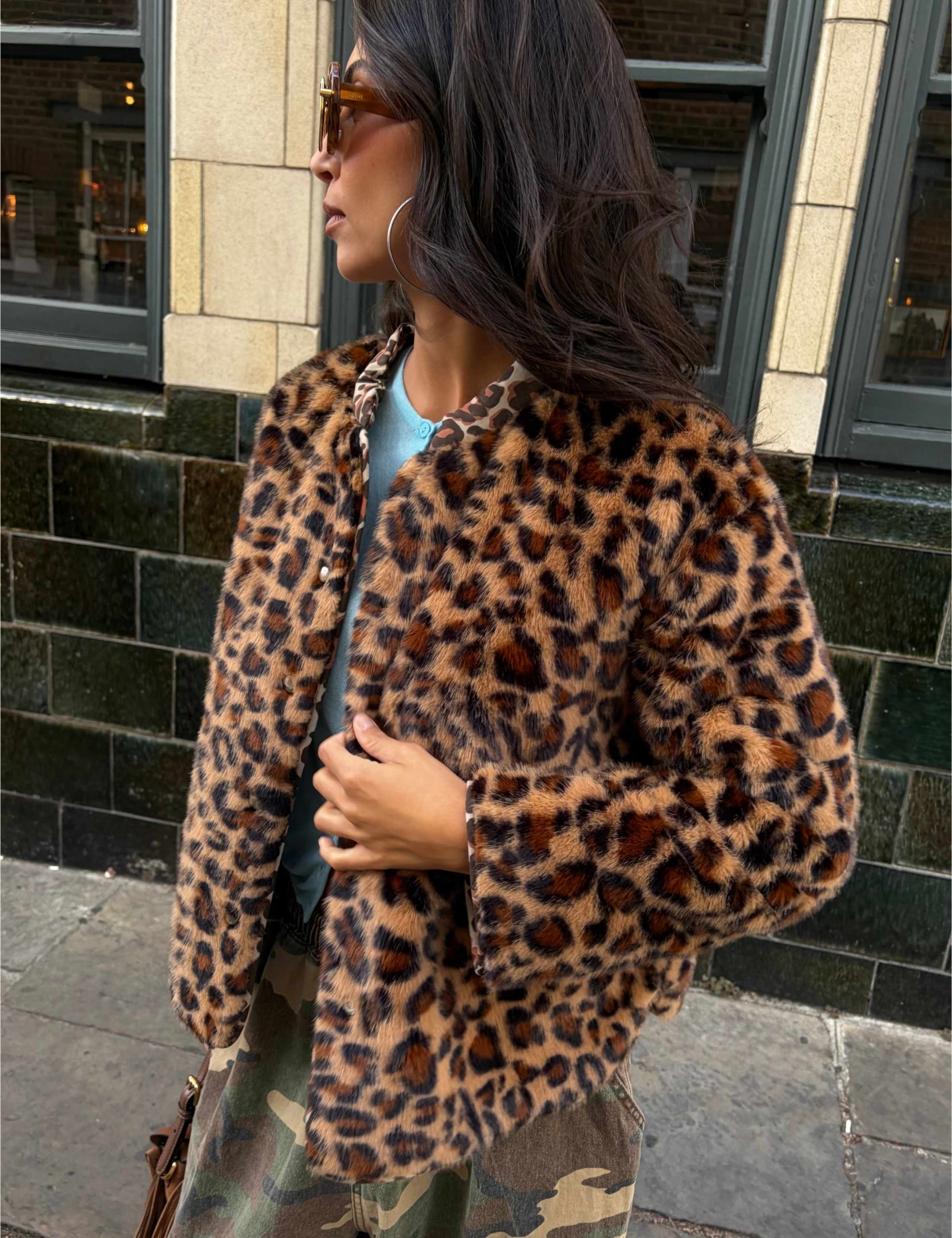 Printed Quilted High Neck Unlined Jacket 2 of 5