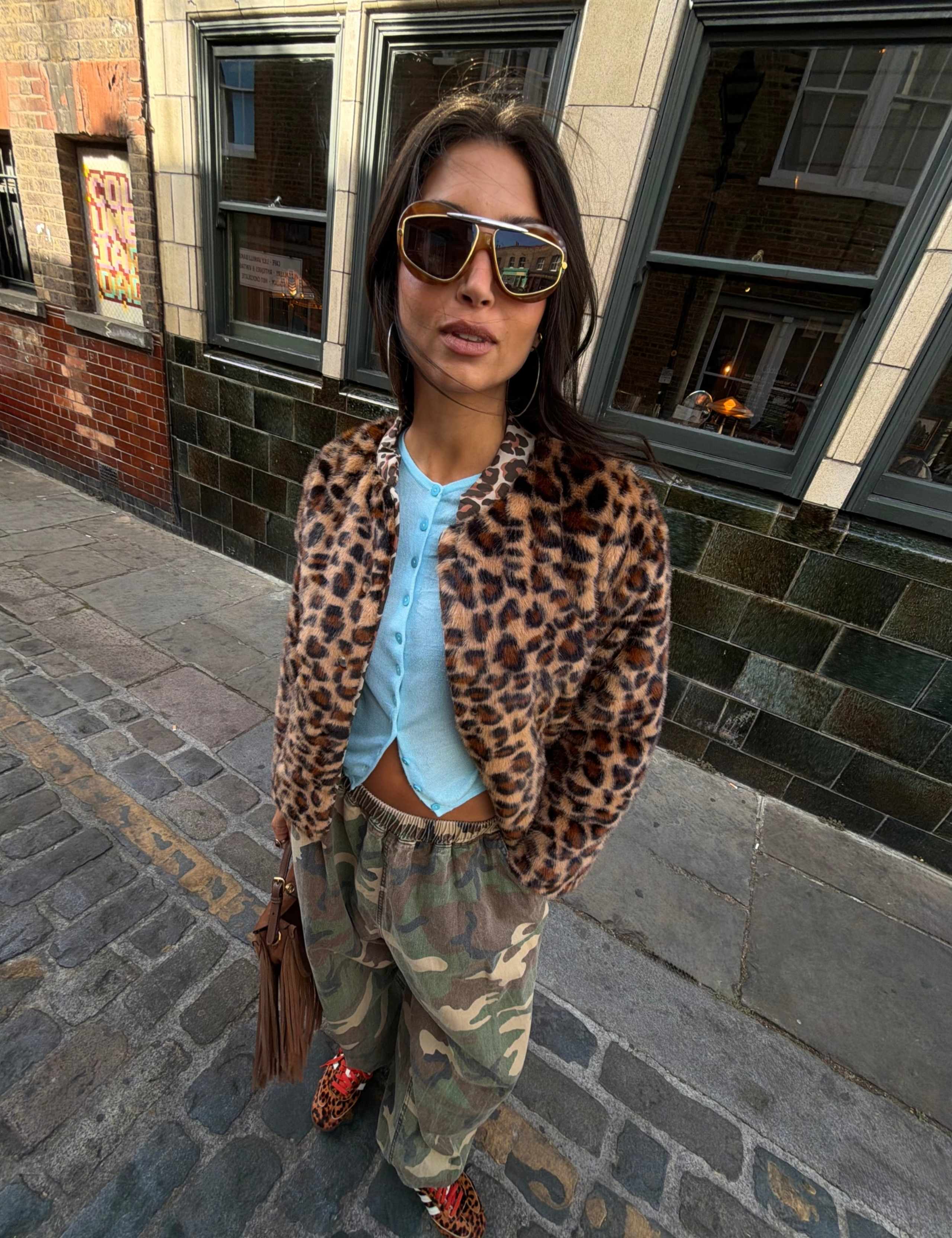 Printed Quilted High Neck Unlined Jacket 4 of 5