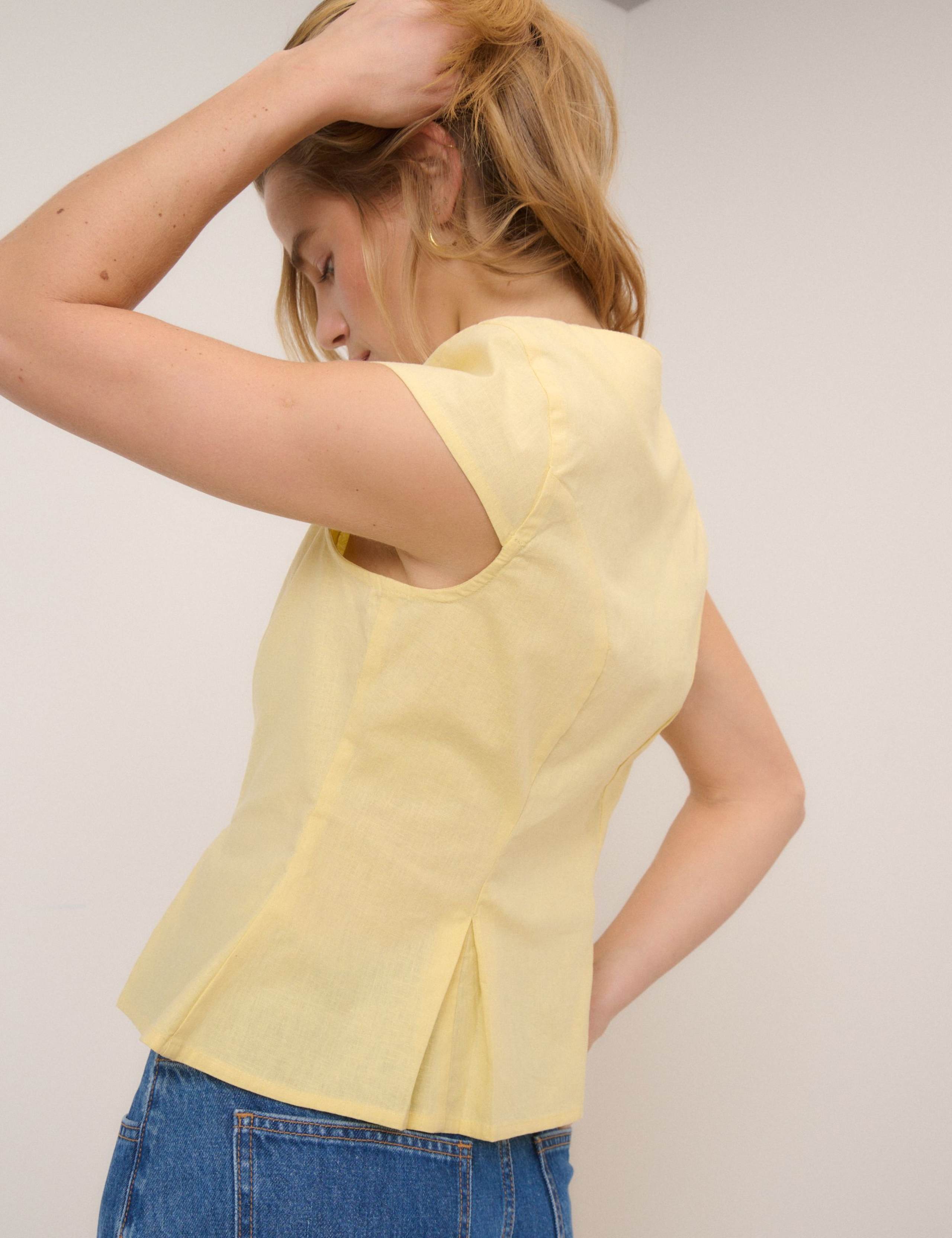 Cotton Rich Fitted Blouse 5 of 5
