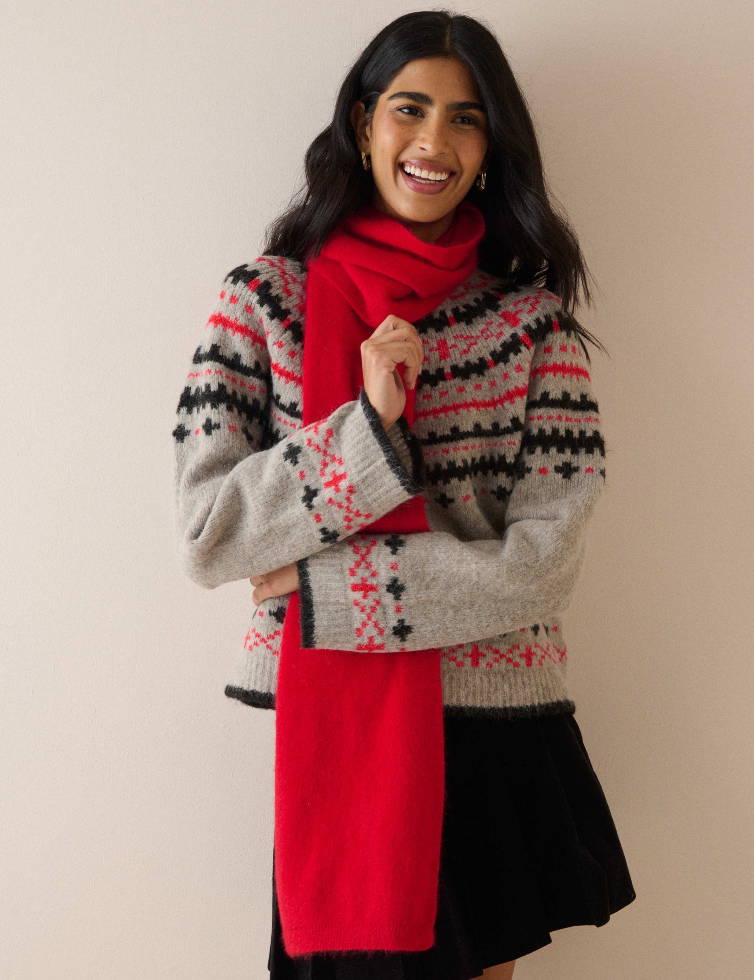 Fair Isle Nordic Crew Neck Relaxed Jumper 2 of 5