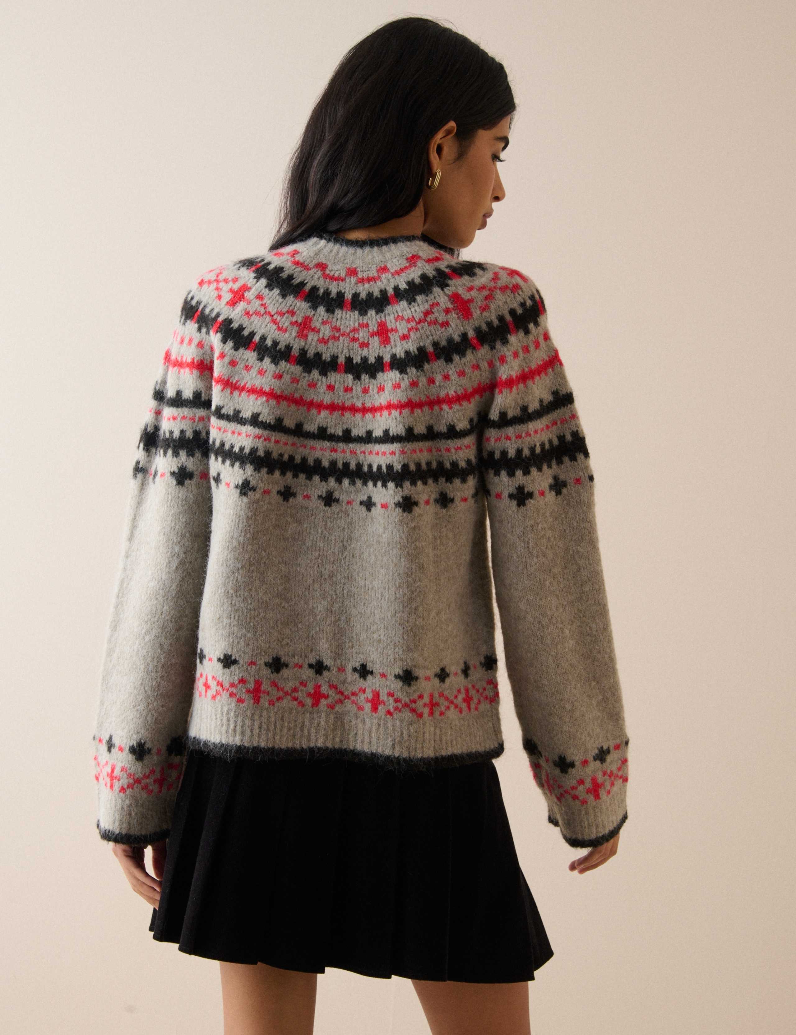 Fair Isle Nordic Crew Neck Relaxed Jumper 3 of 5