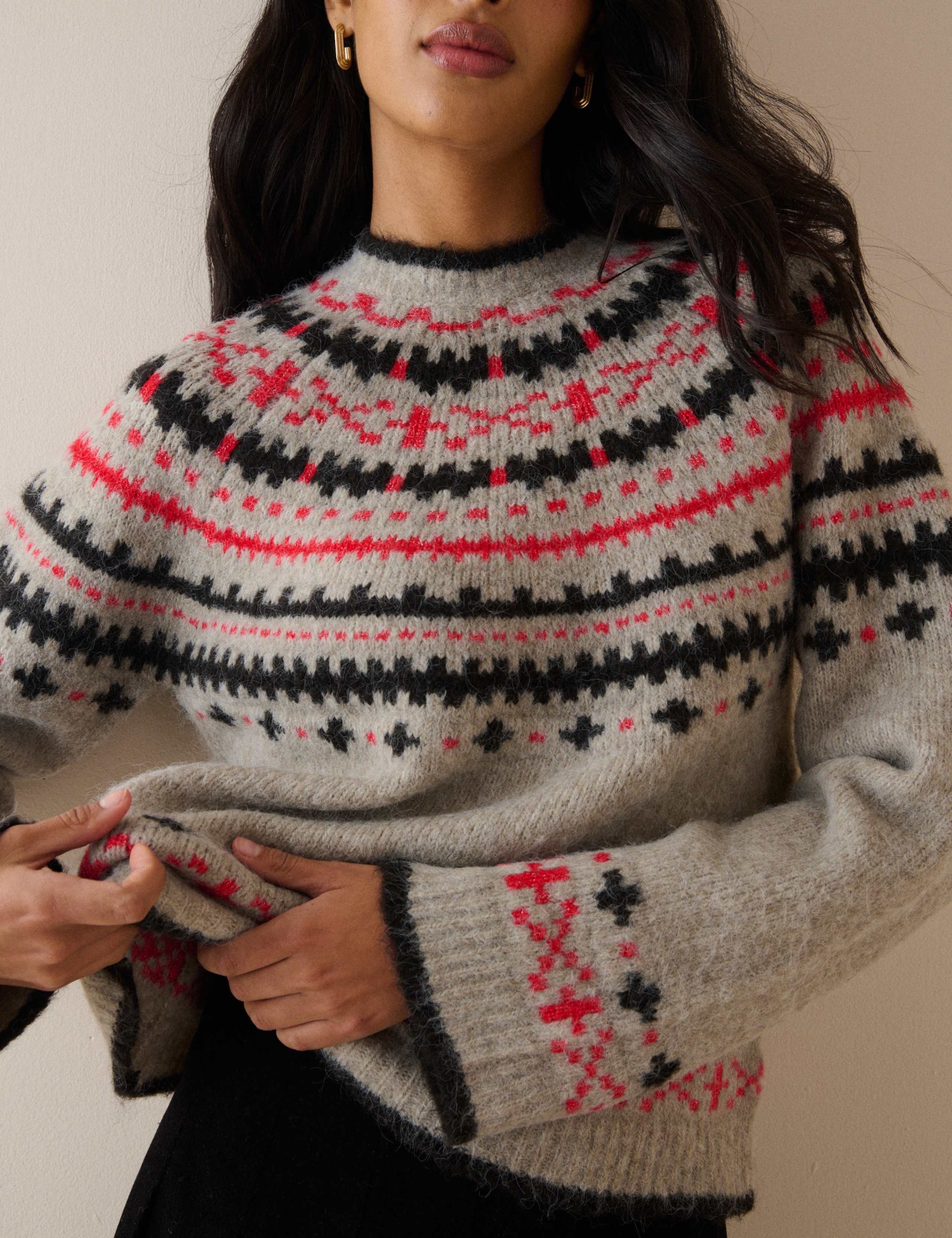 Fair Isle Nordic Crew Neck Relaxed Jumper 4 of 5