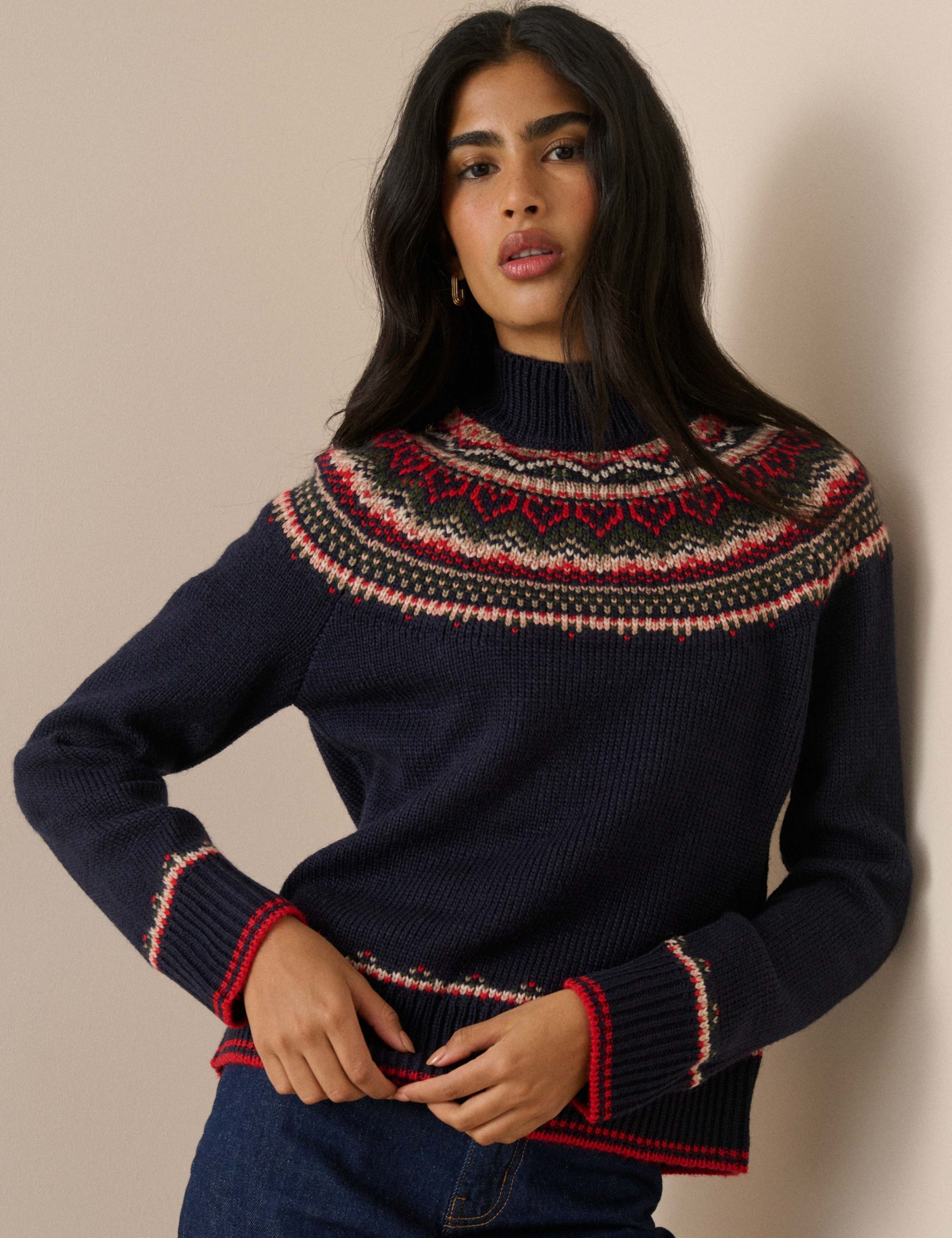 Fair Isle Yoke Jumper with Wool 3 of 7