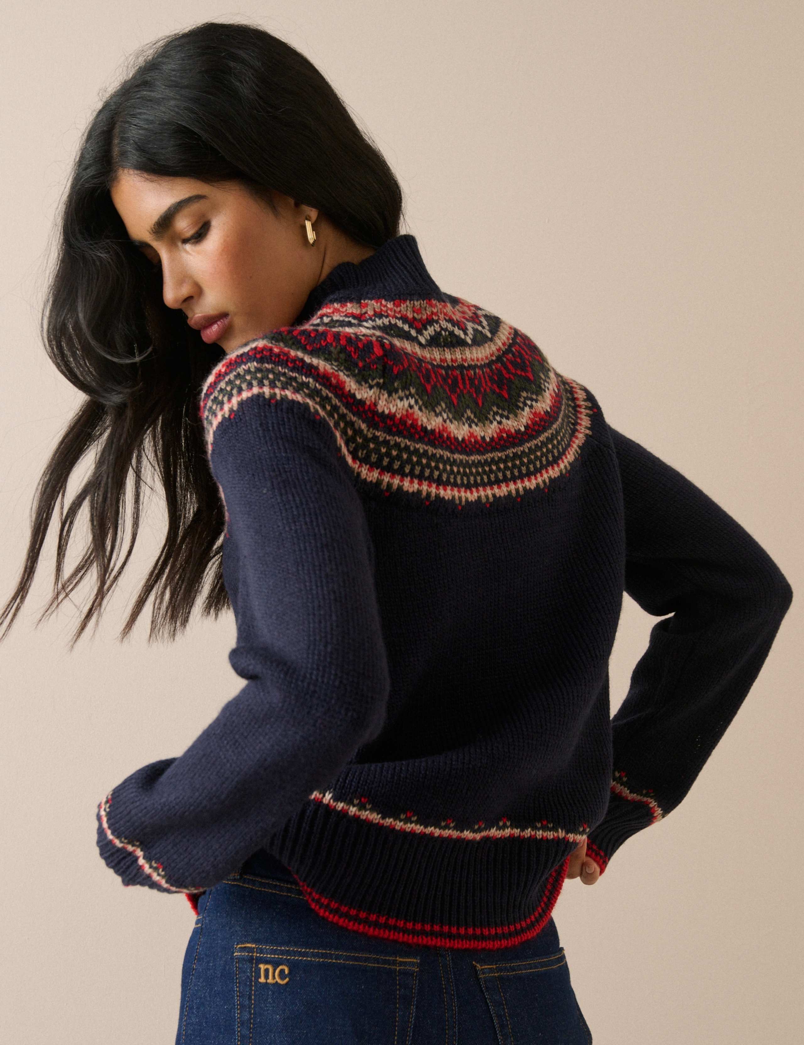 Fair Isle Yoke Jumper with Wool 4 of 7