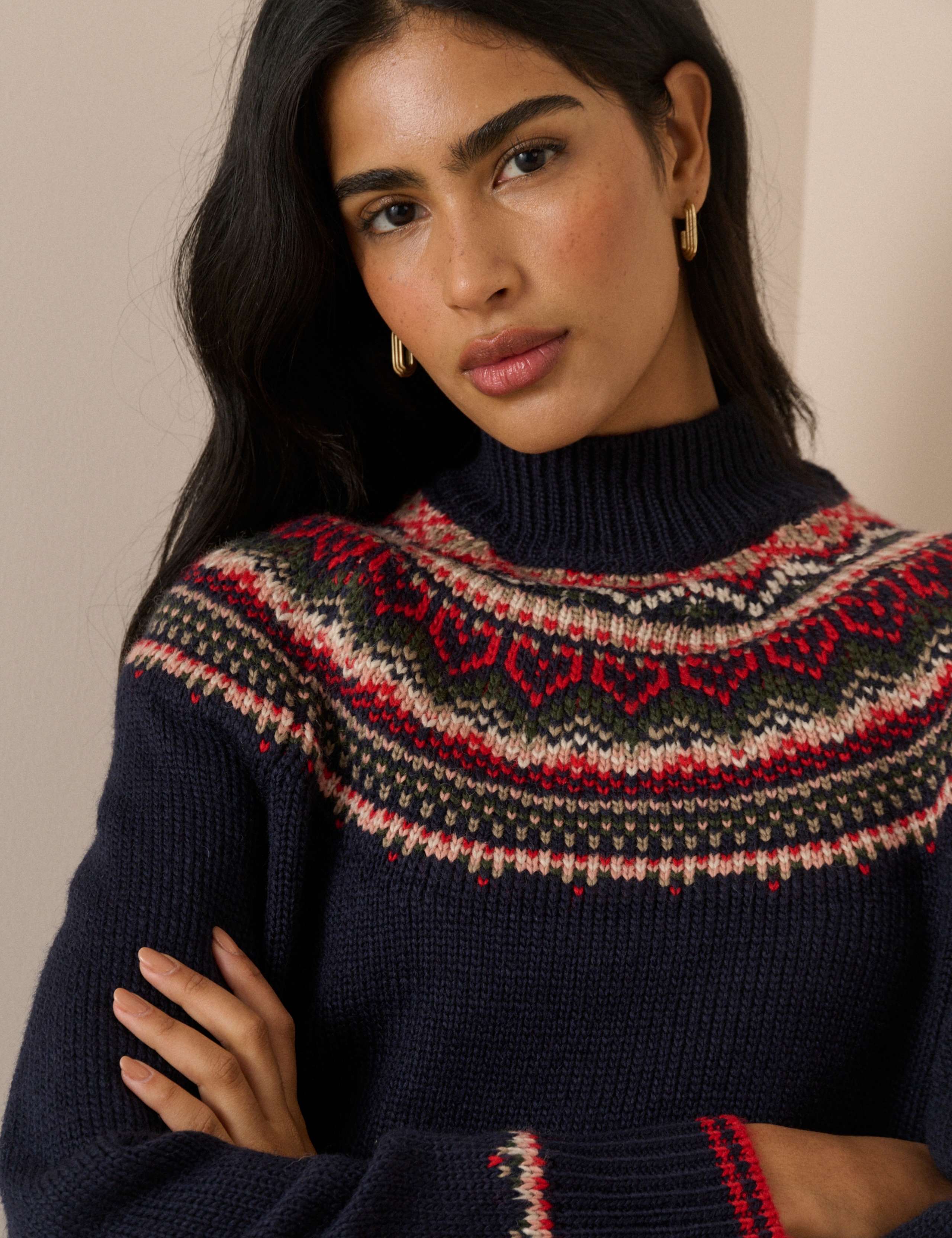 Fair Isle Yoke Jumper with Wool 5 of 7