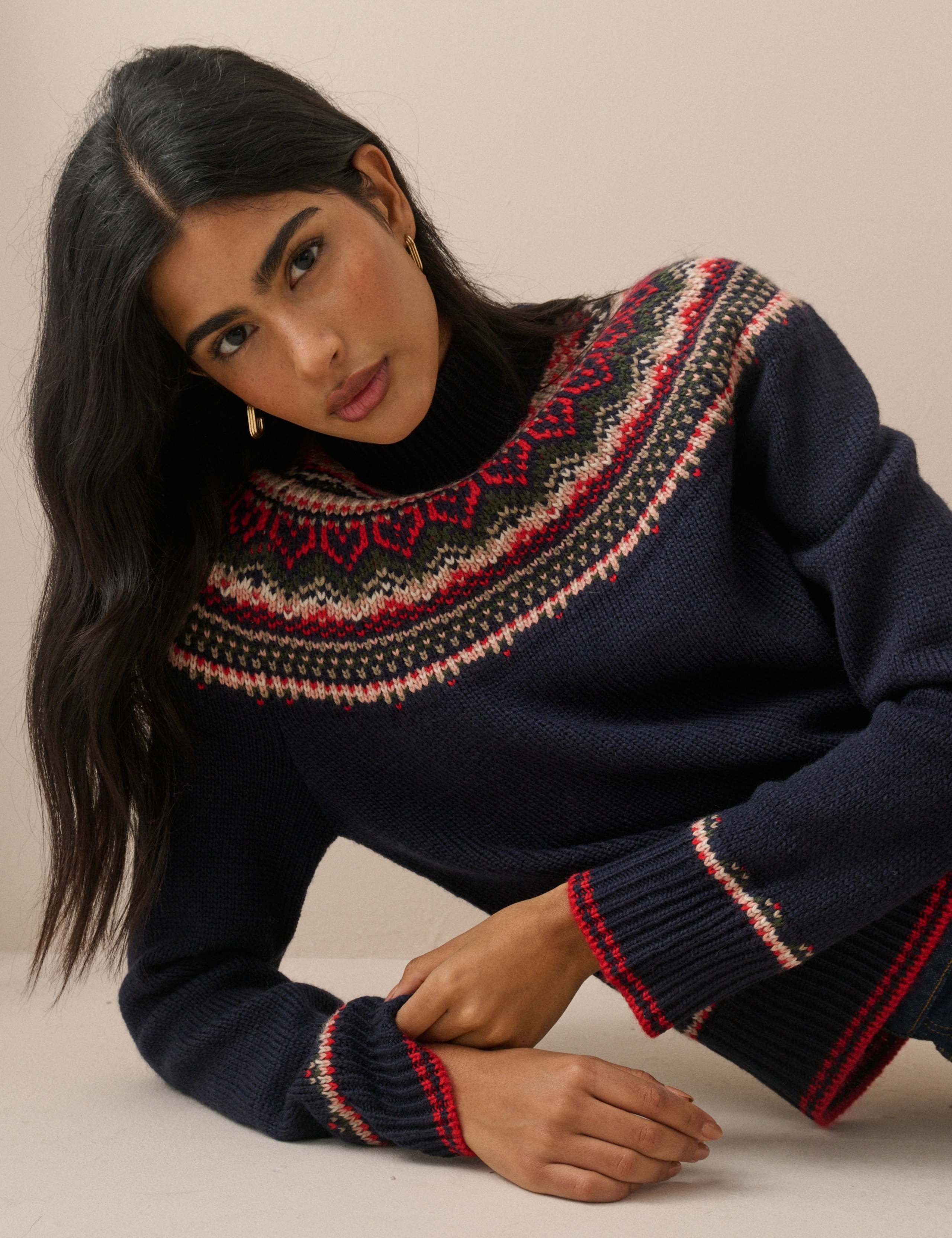 Fair Isle Yoke Jumper with Wool 6 of 7