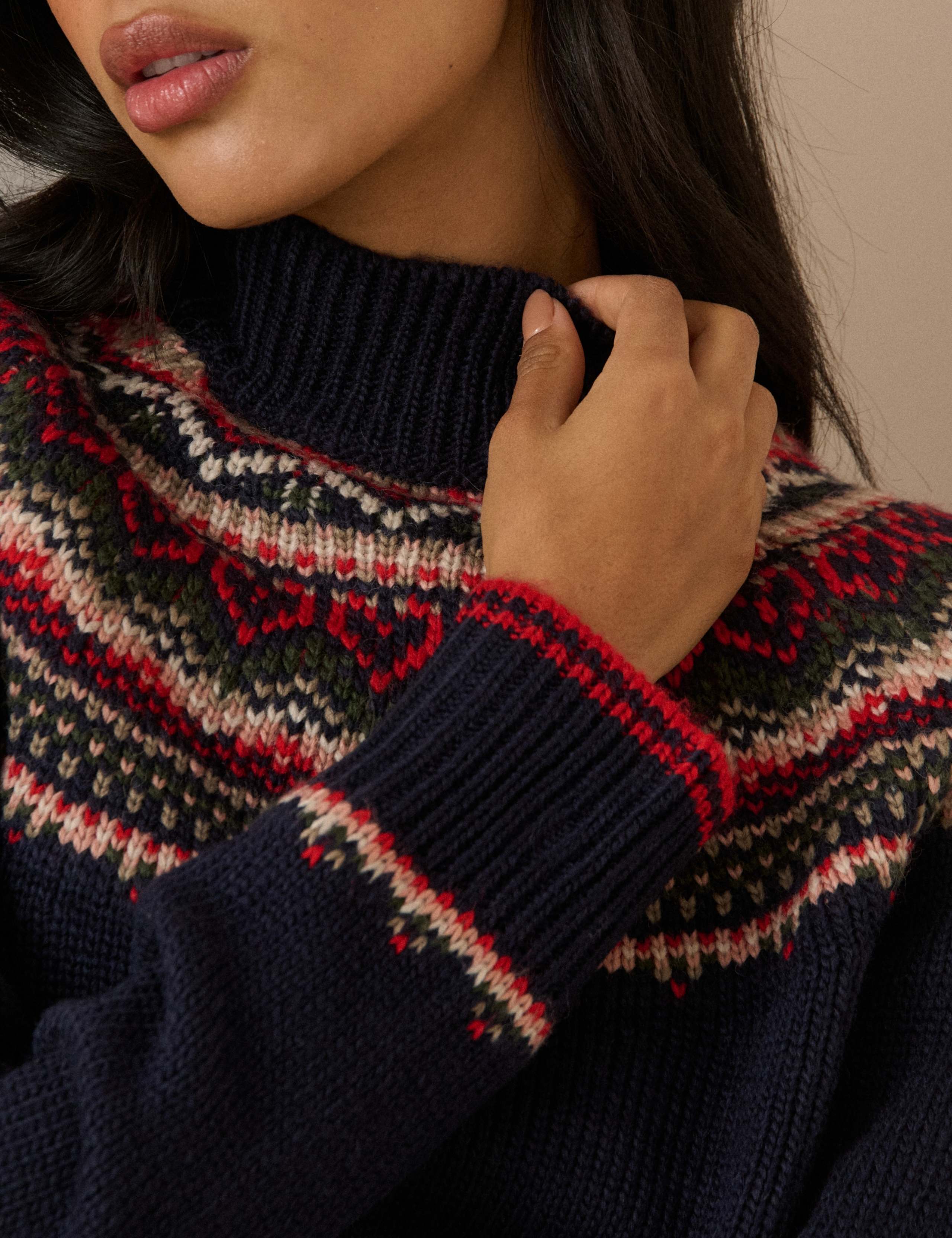 Fair Isle Yoke Jumper with Wool 7 of 7