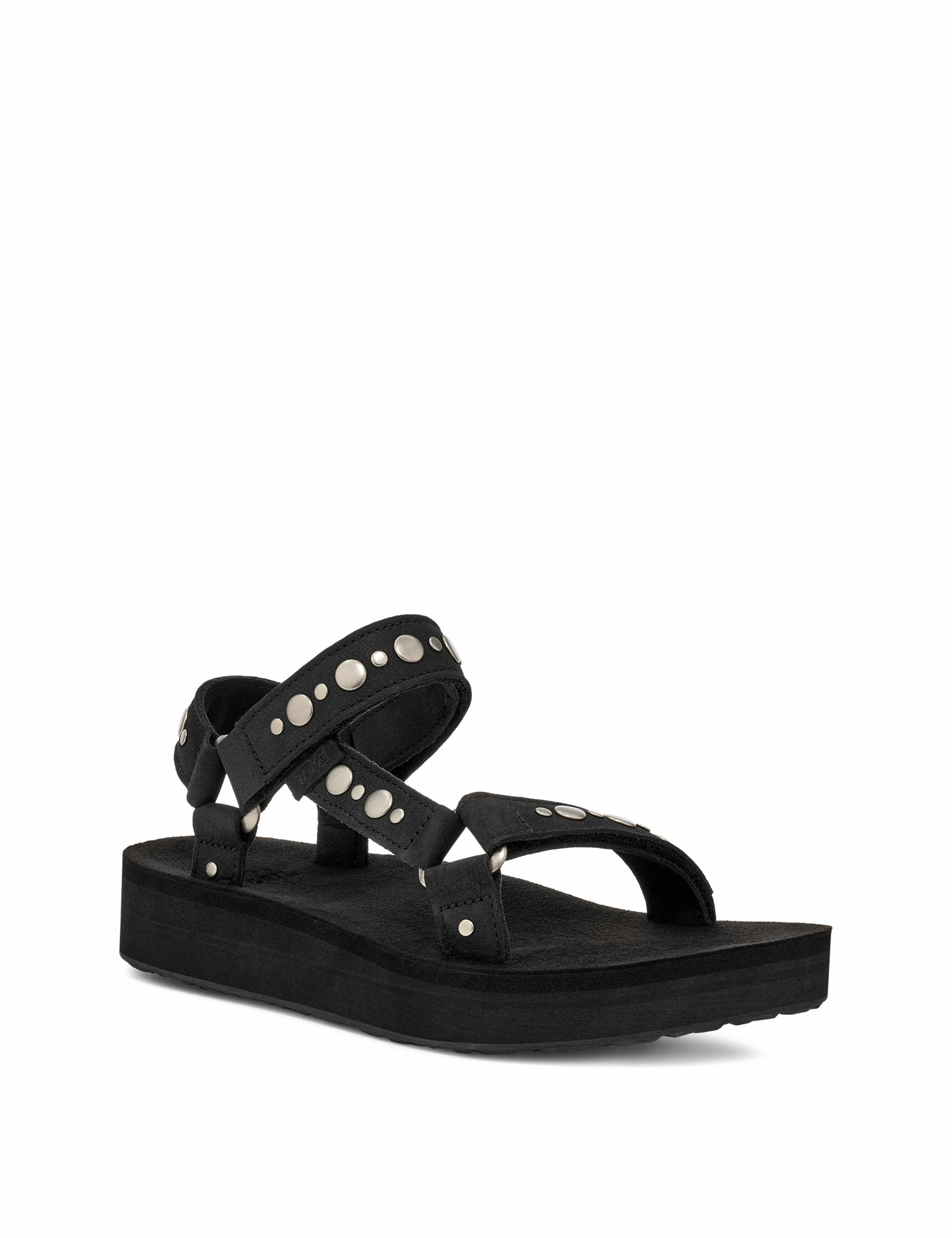 Leather Studded Ankle Strap Sandals 2 of 6