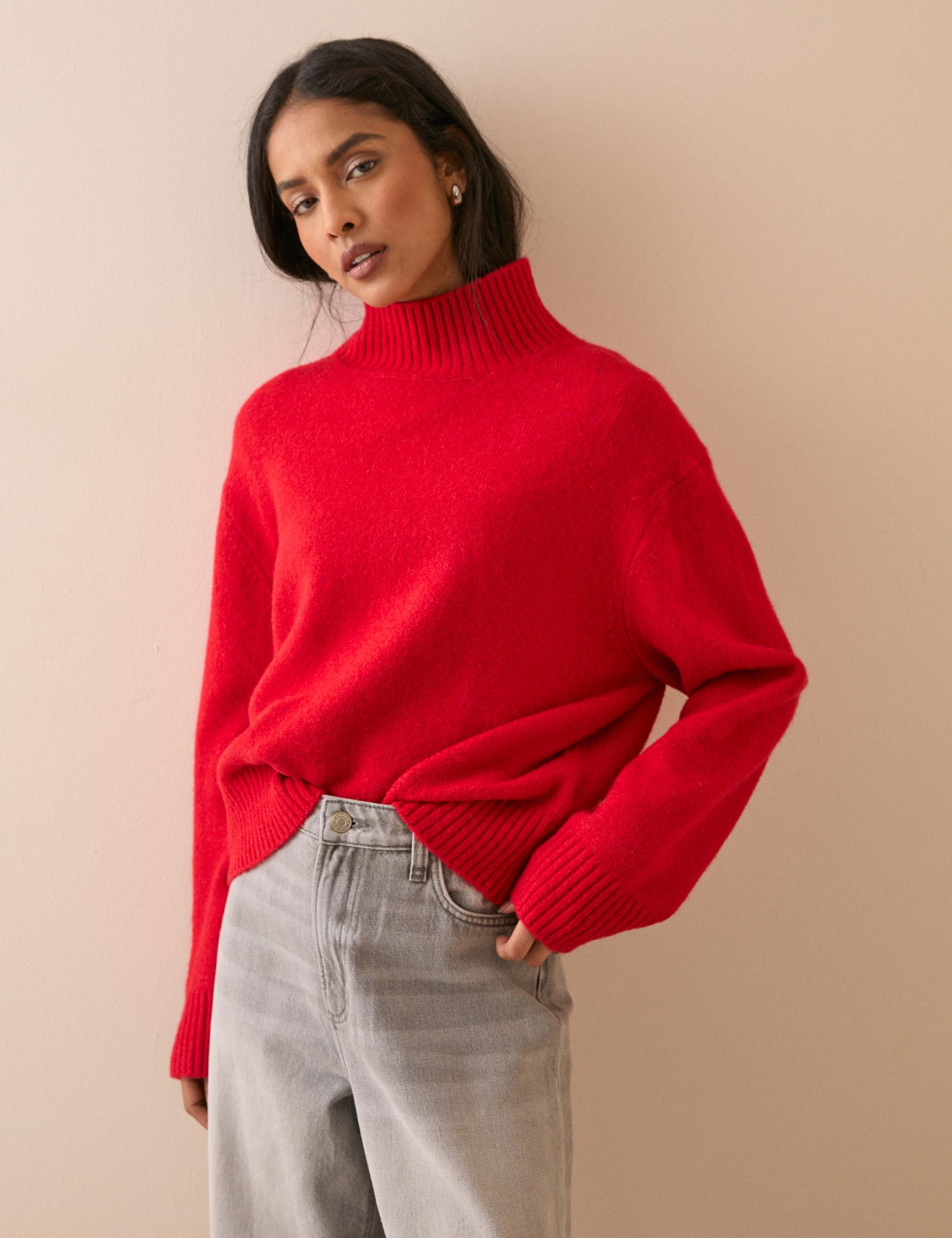 Funnel Neck Jumper with Wool 3 of 5