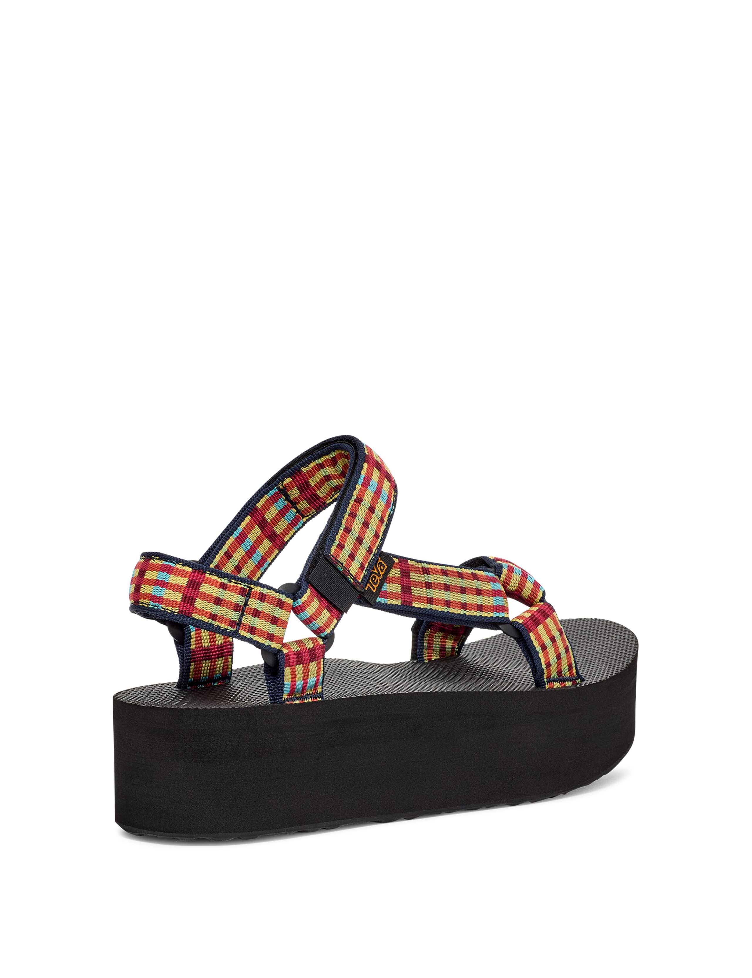 Universal Check Print Flatform Sandals 2 of 6