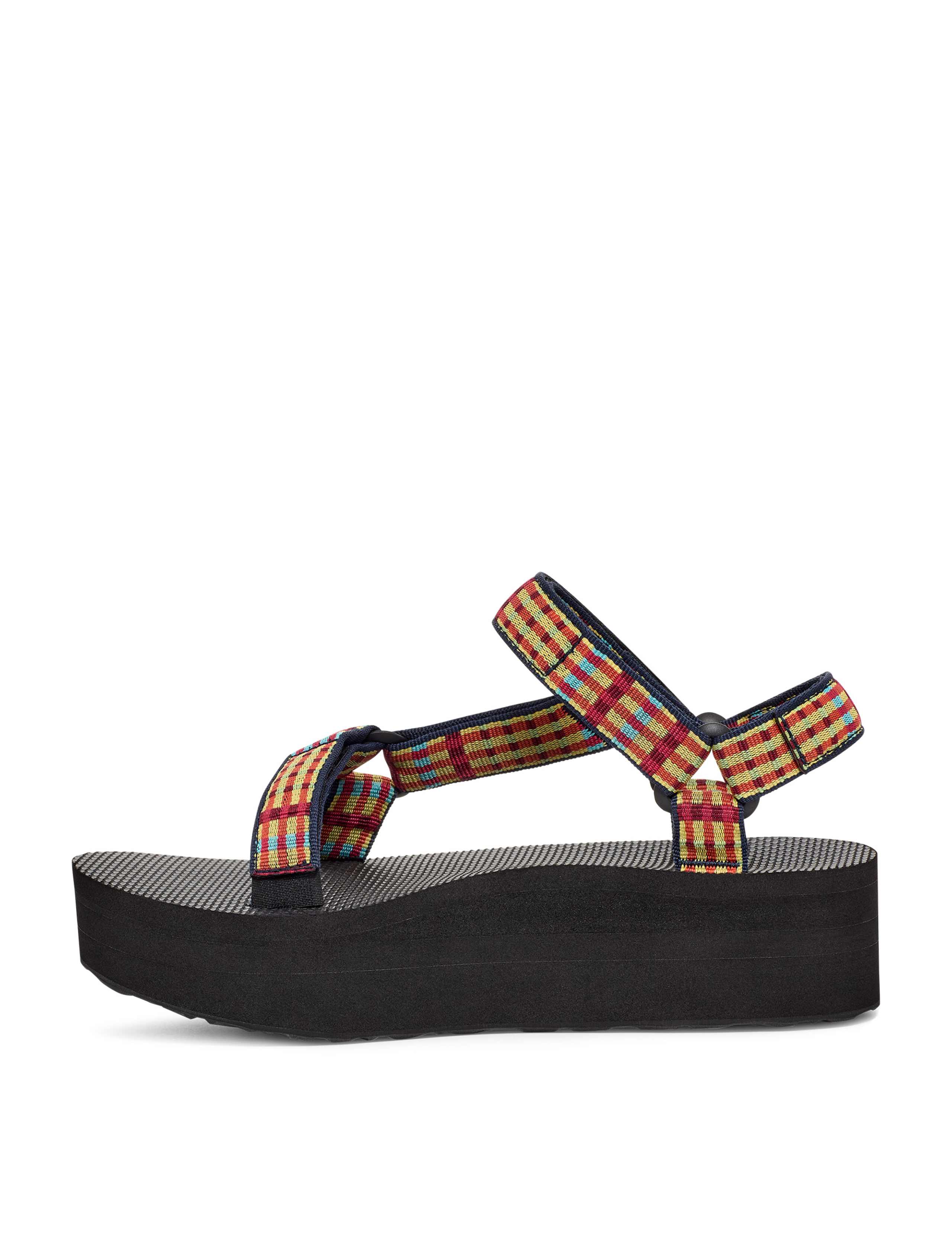Universal Check Print Flatform Sandals 4 of 6