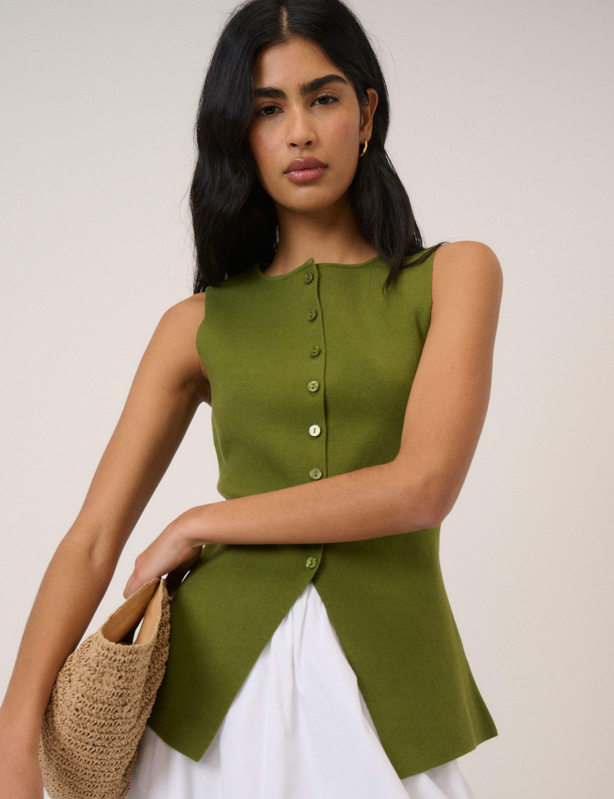 Cotton Rich Knitted Waistcoat 4 of 5