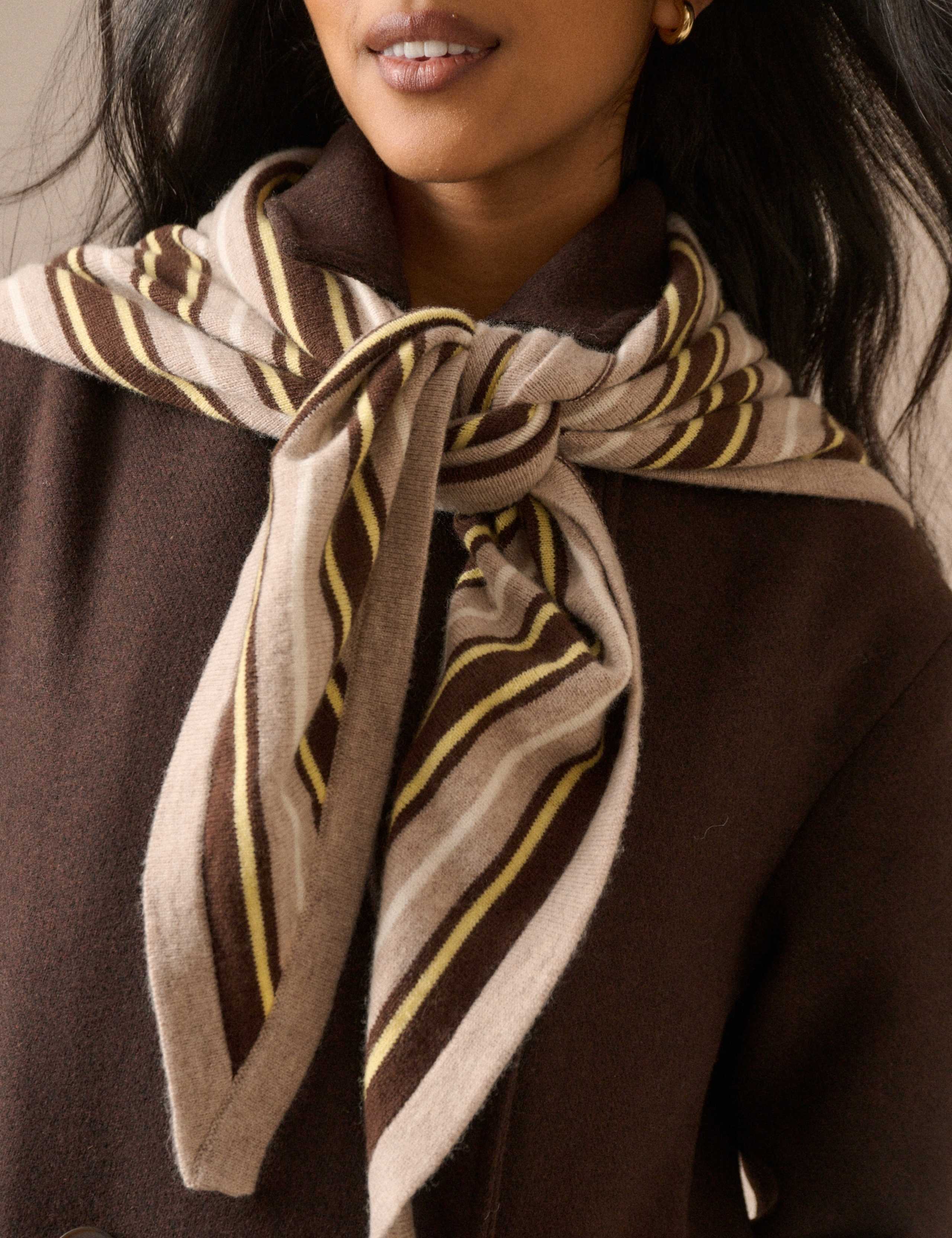 Wool Blend Large Triangle Scarf 5 of 5