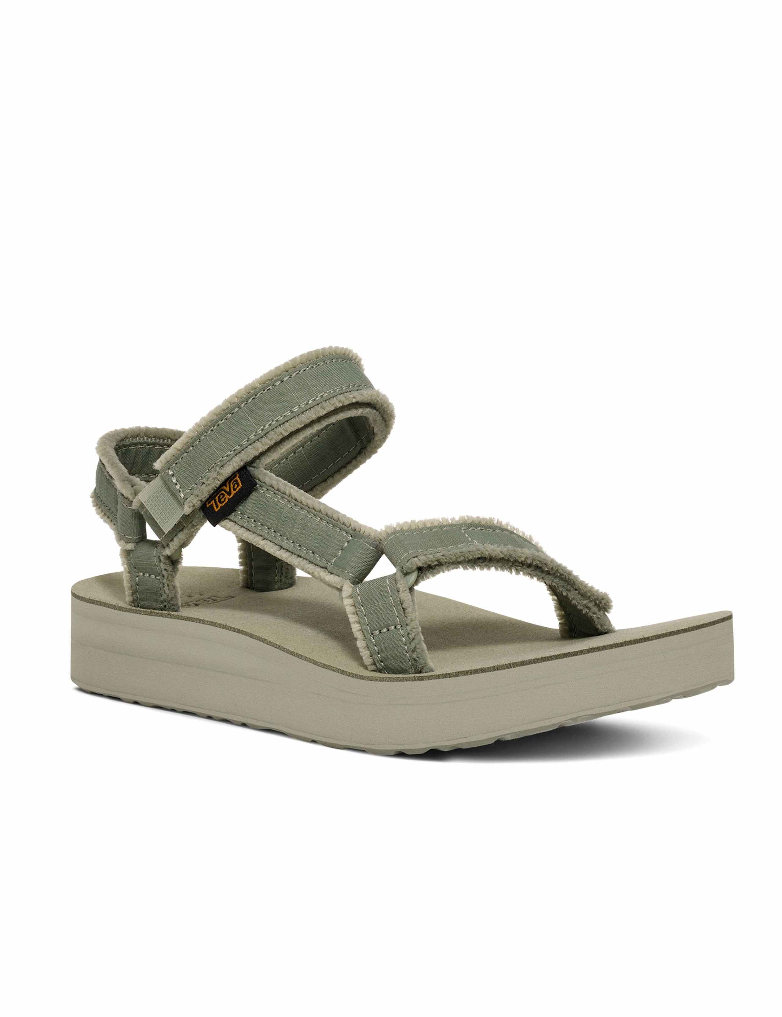 Canvas Ankle Strap Platform Sandals 2 of 6