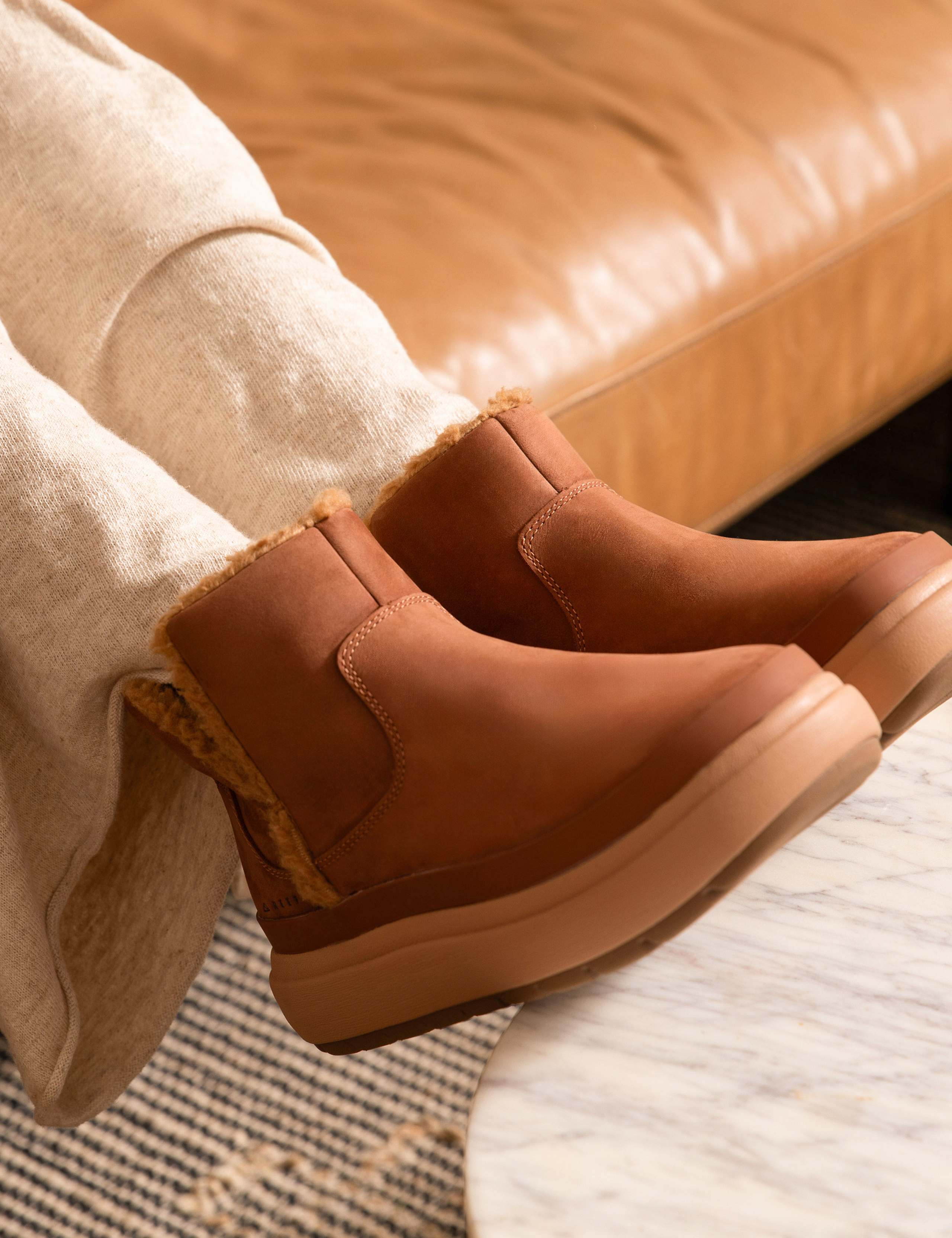 Leather Flatform Ankle Boots 13 of 14