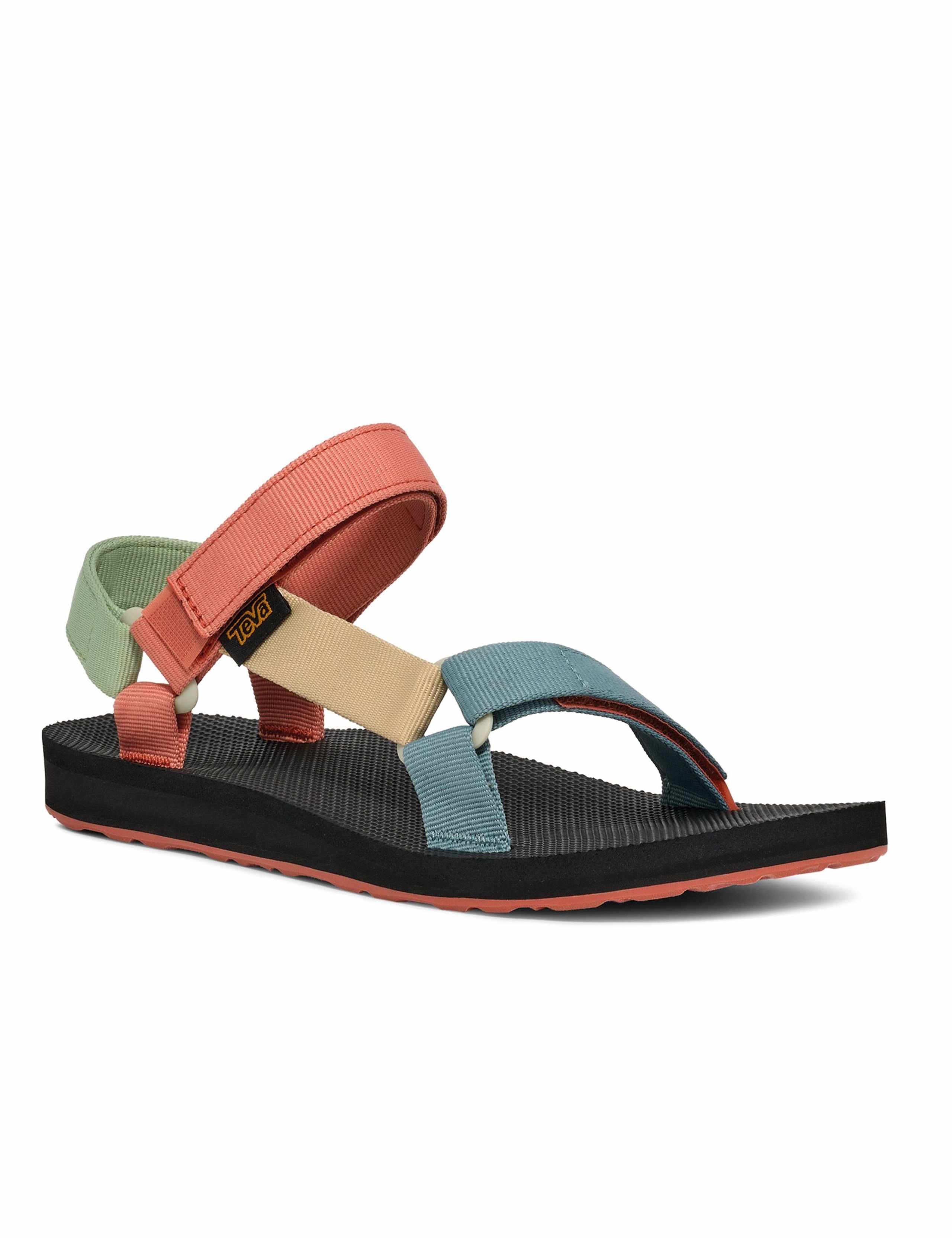 Canvas Printed Ankle Strap Platform Sandals 2 of 6