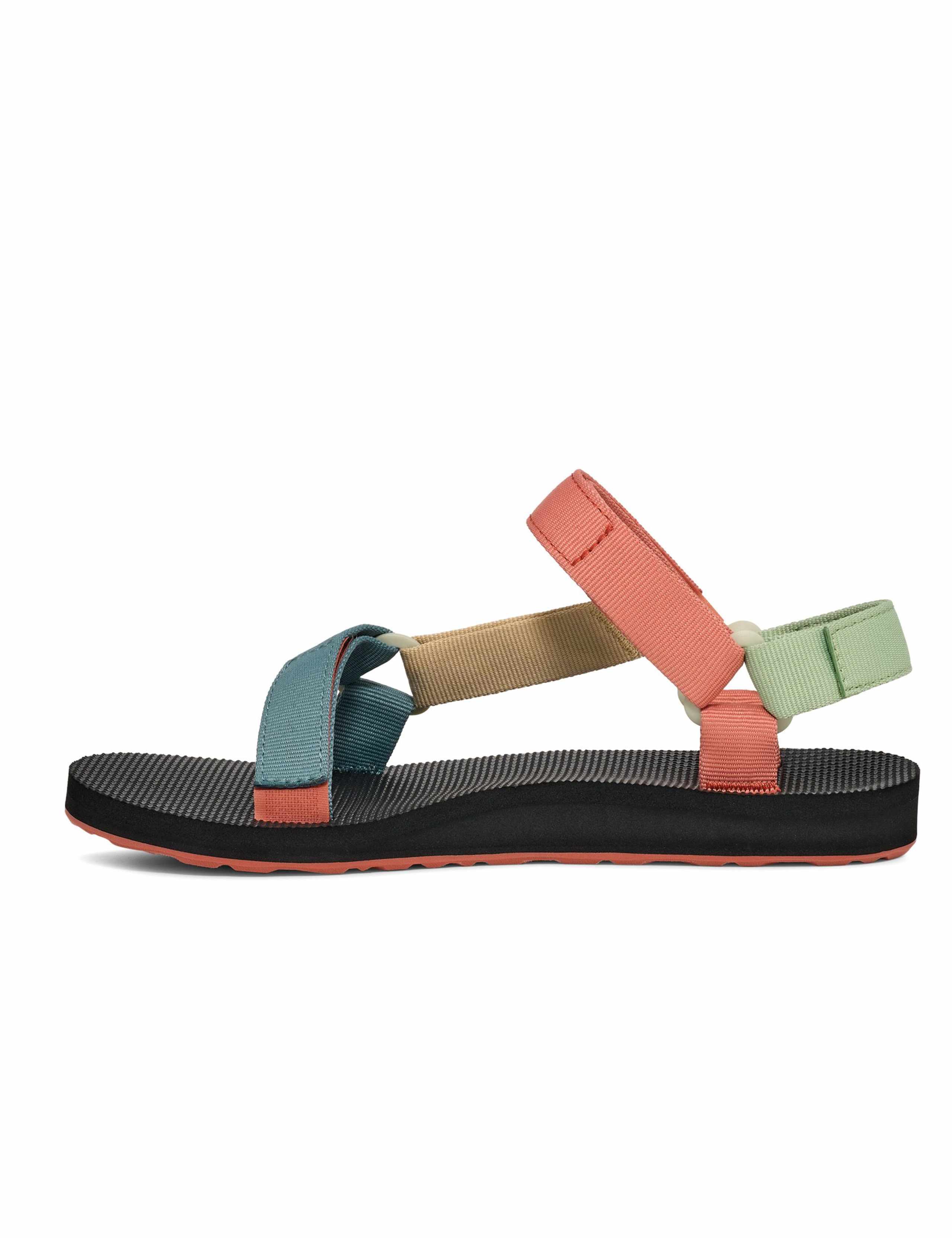 Canvas Printed Ankle Strap Platform Sandals 4 of 6