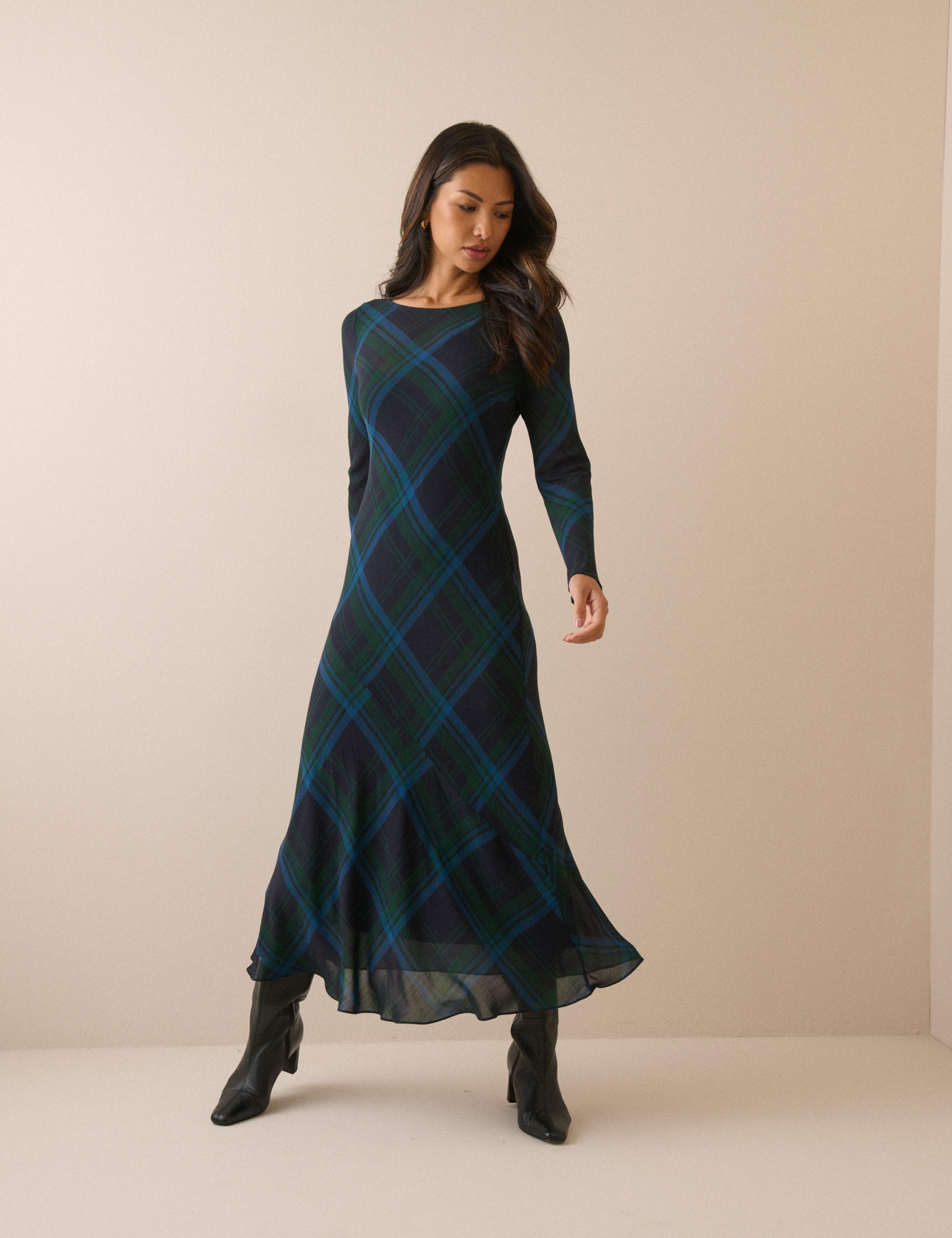 Kelly Checked Midi Dress 4 of 6
