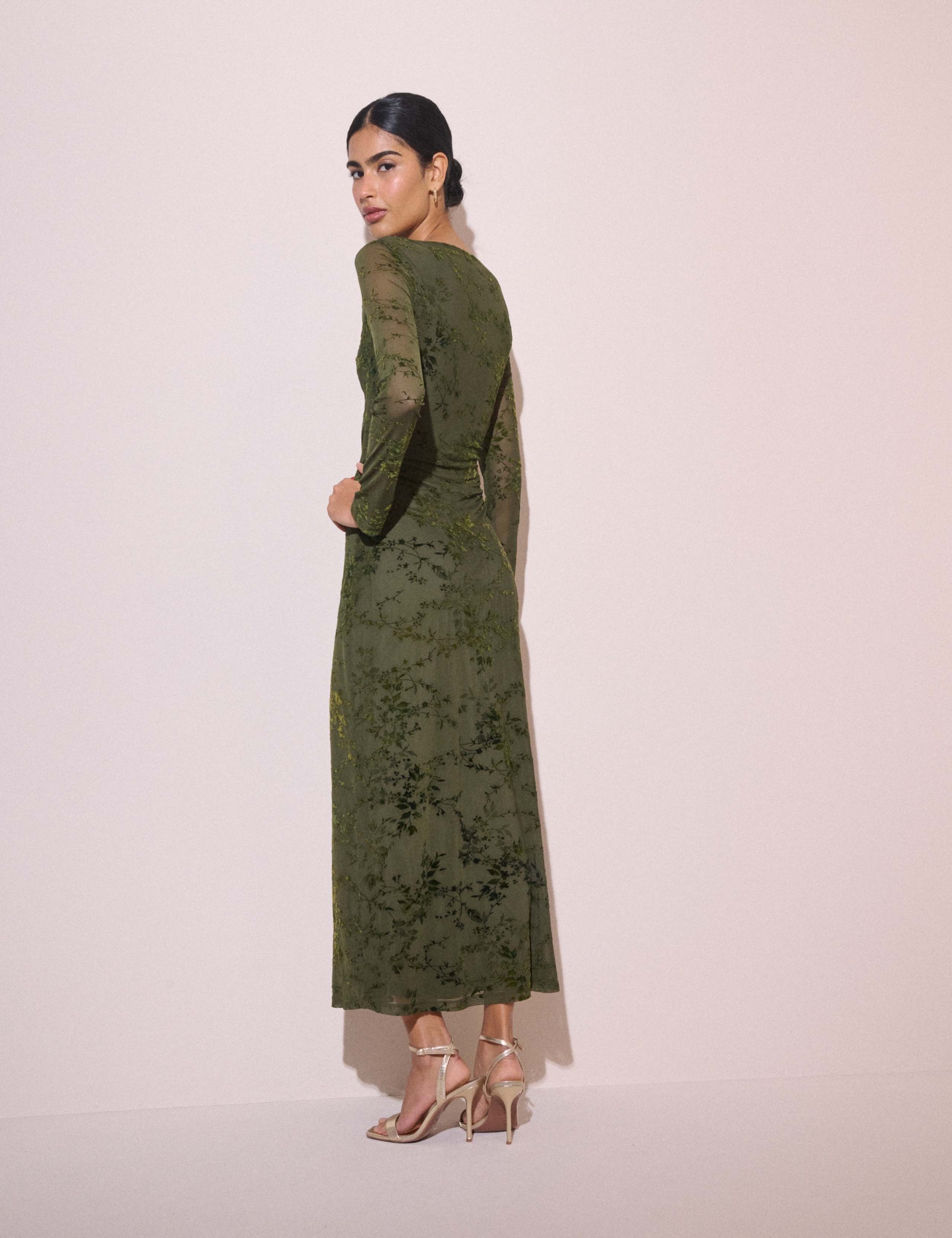 Lana Cowl Neck Midi Dress 3 of 5