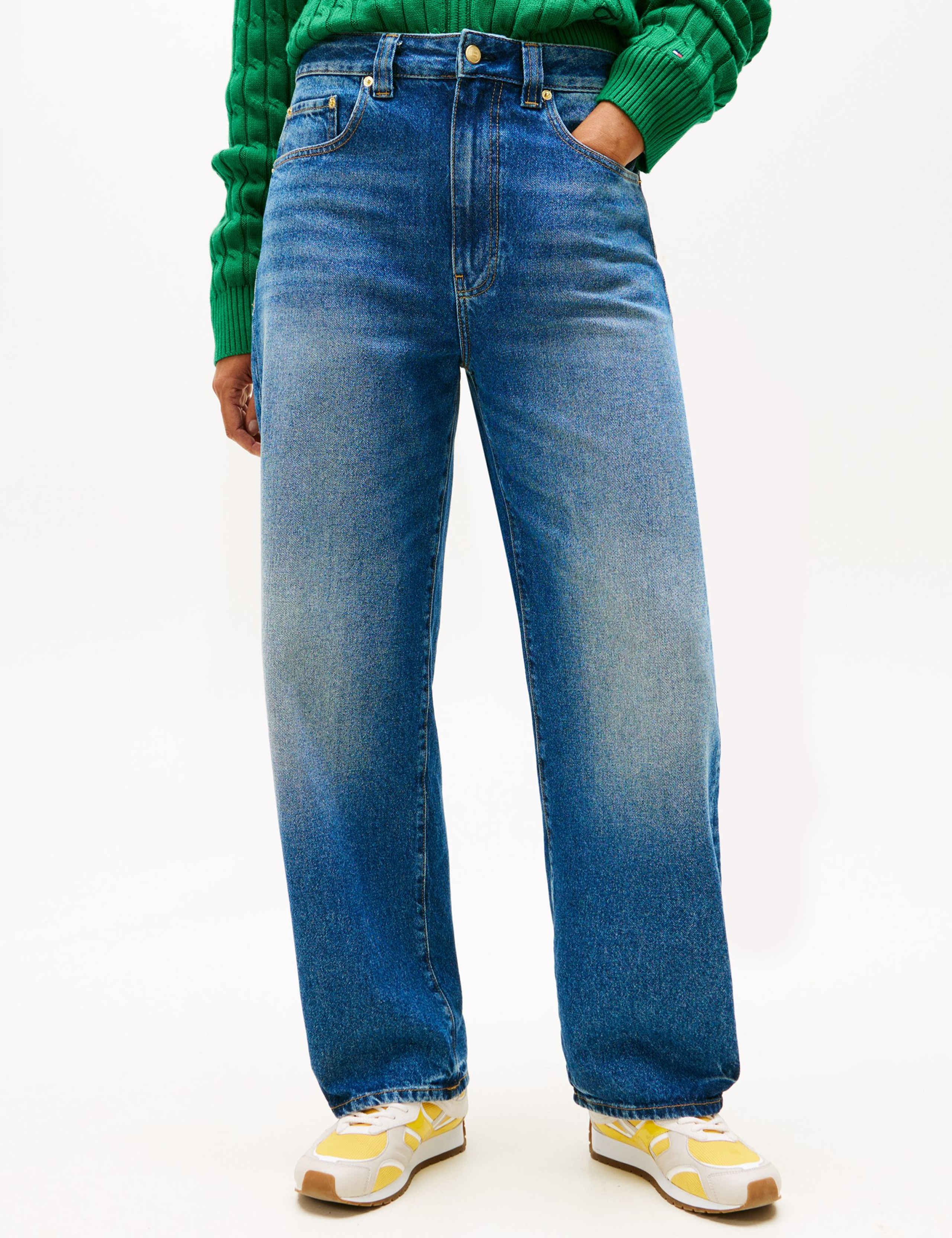High Waisted Barrel Jeans 1 of 5