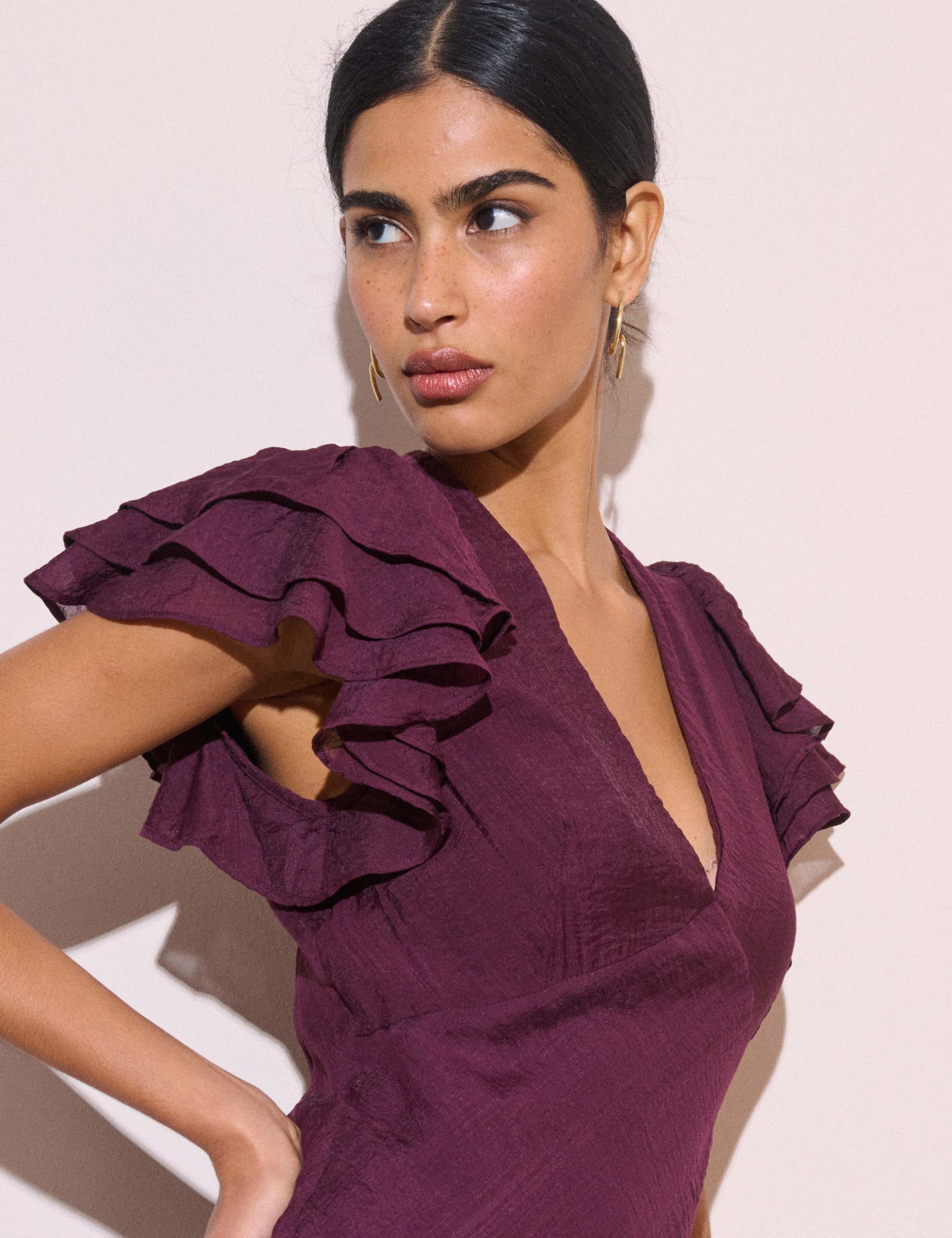 Layla V Neck Midi Dress 5 of 5