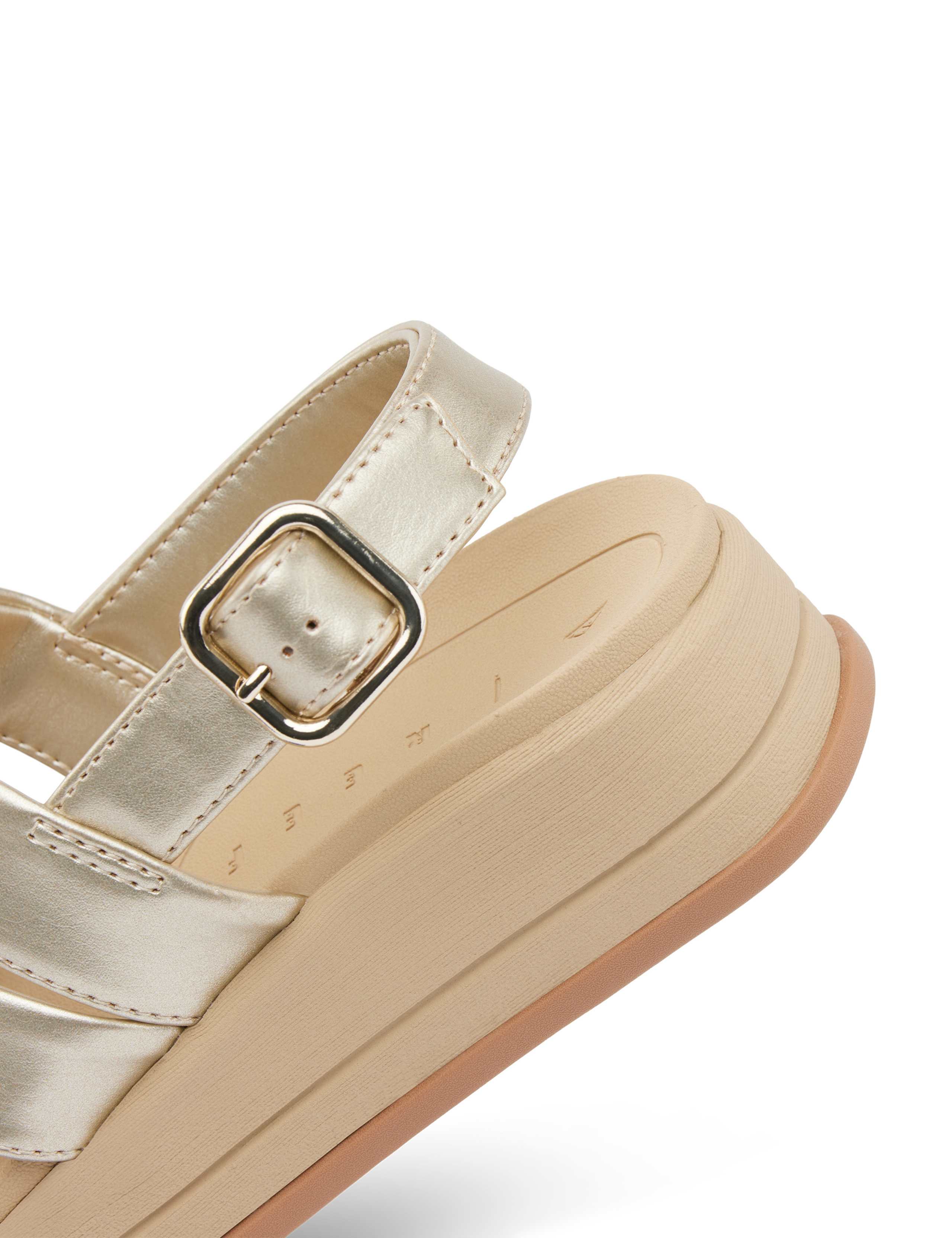 Aura Escape Metallic Flatform Sandals 5 of 6