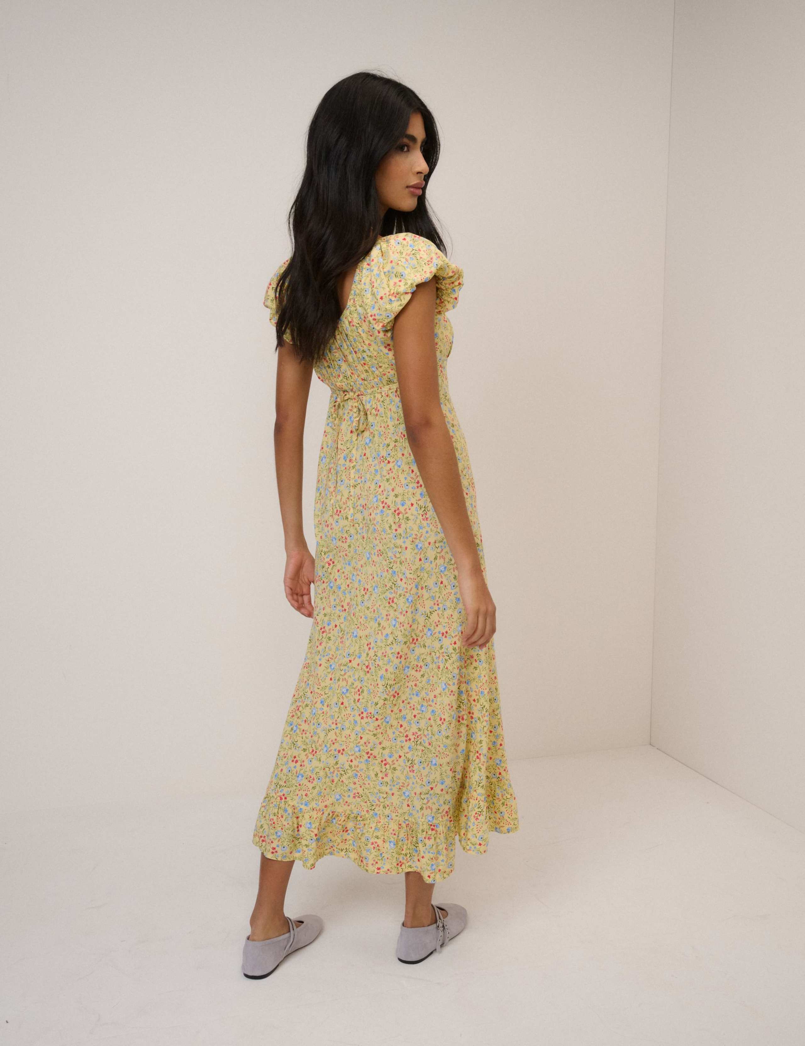 Floral Square Neck Midi Tea Dress 6 of 6