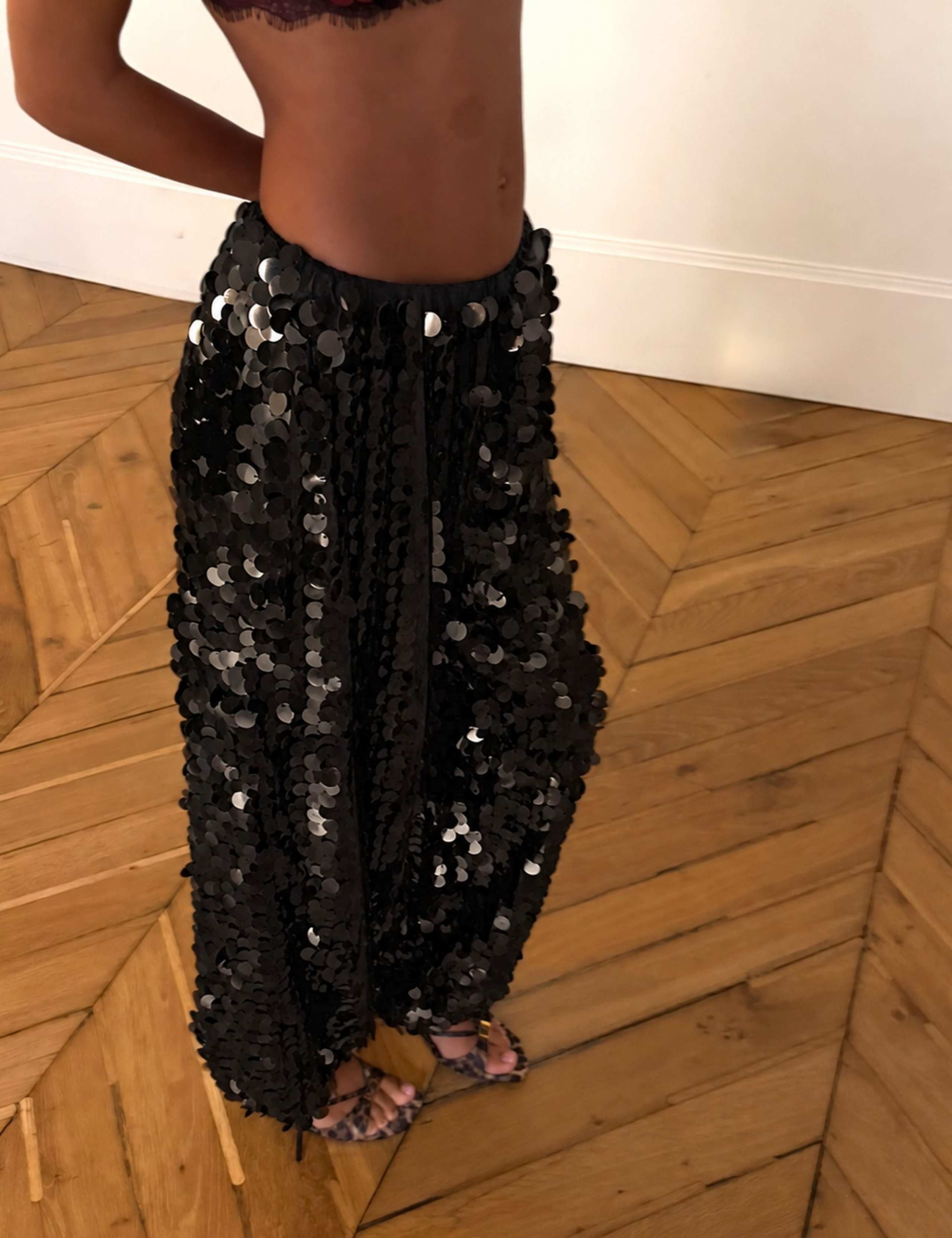 Sequin Elasticated Waist Trousers 3 of 4