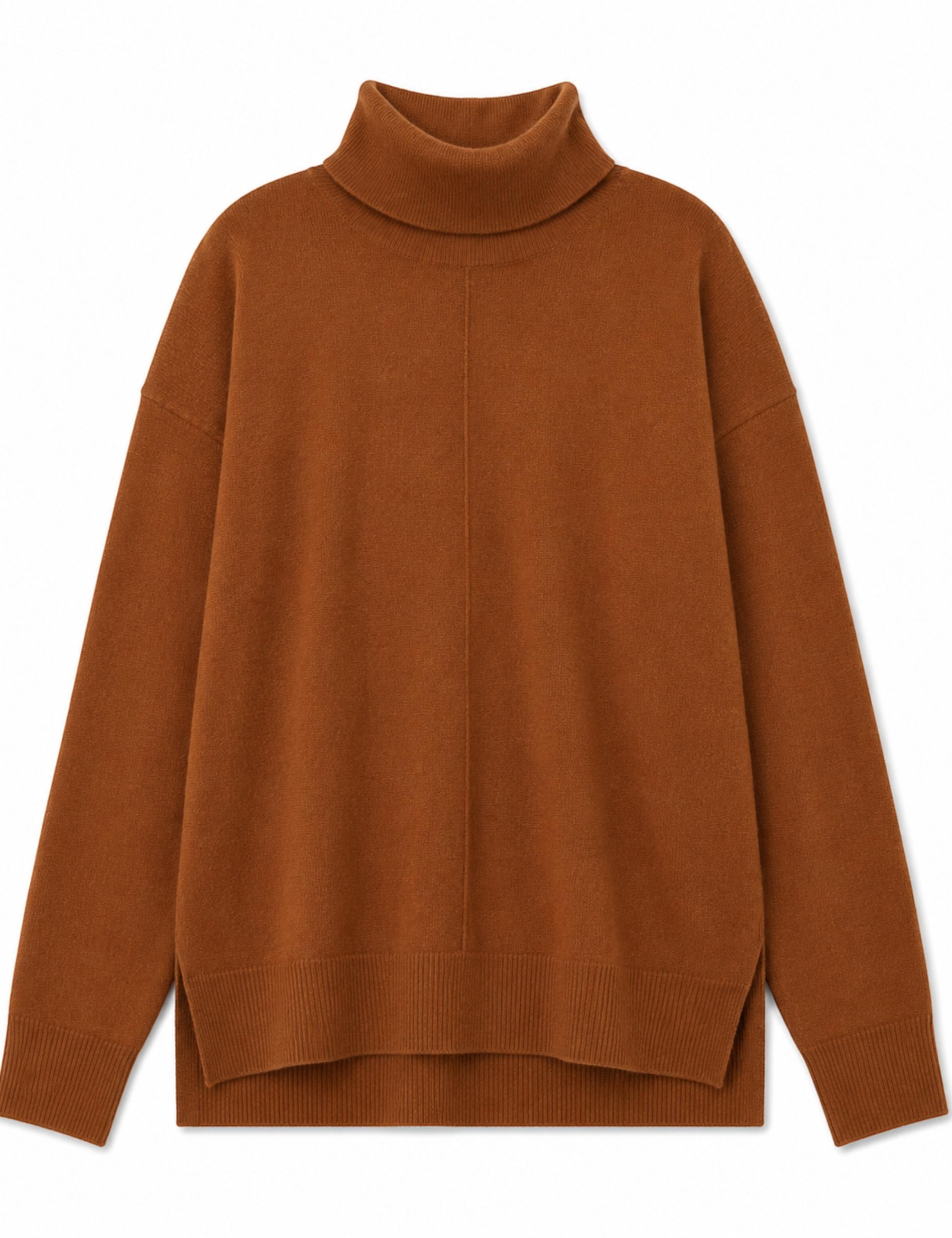 Wool Rich Roll Neck Jumper with Cashmere 2 of 4