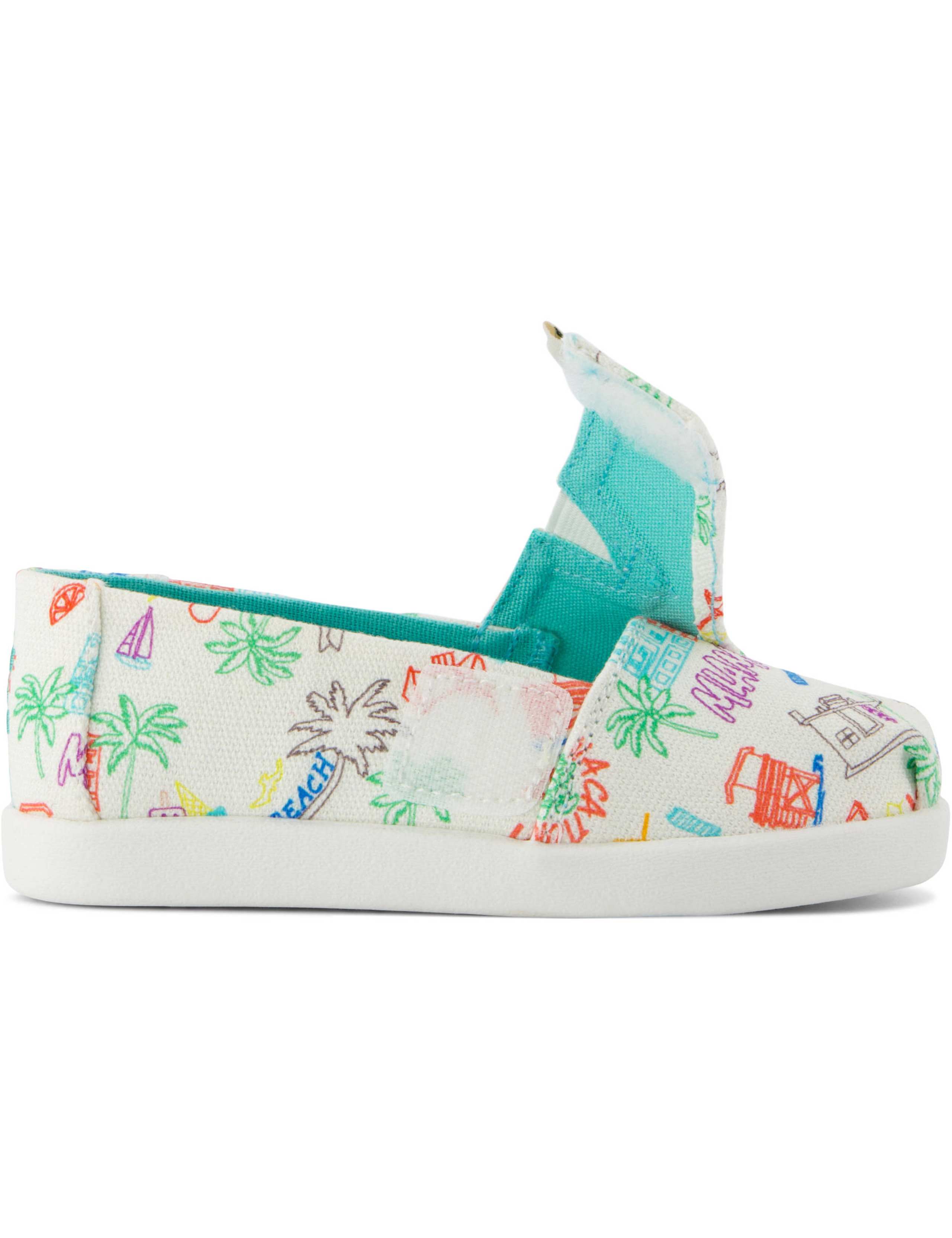 Kids' Doodle Print Riptape Espadrilles (4 Small - 2 Large) 4 of 15