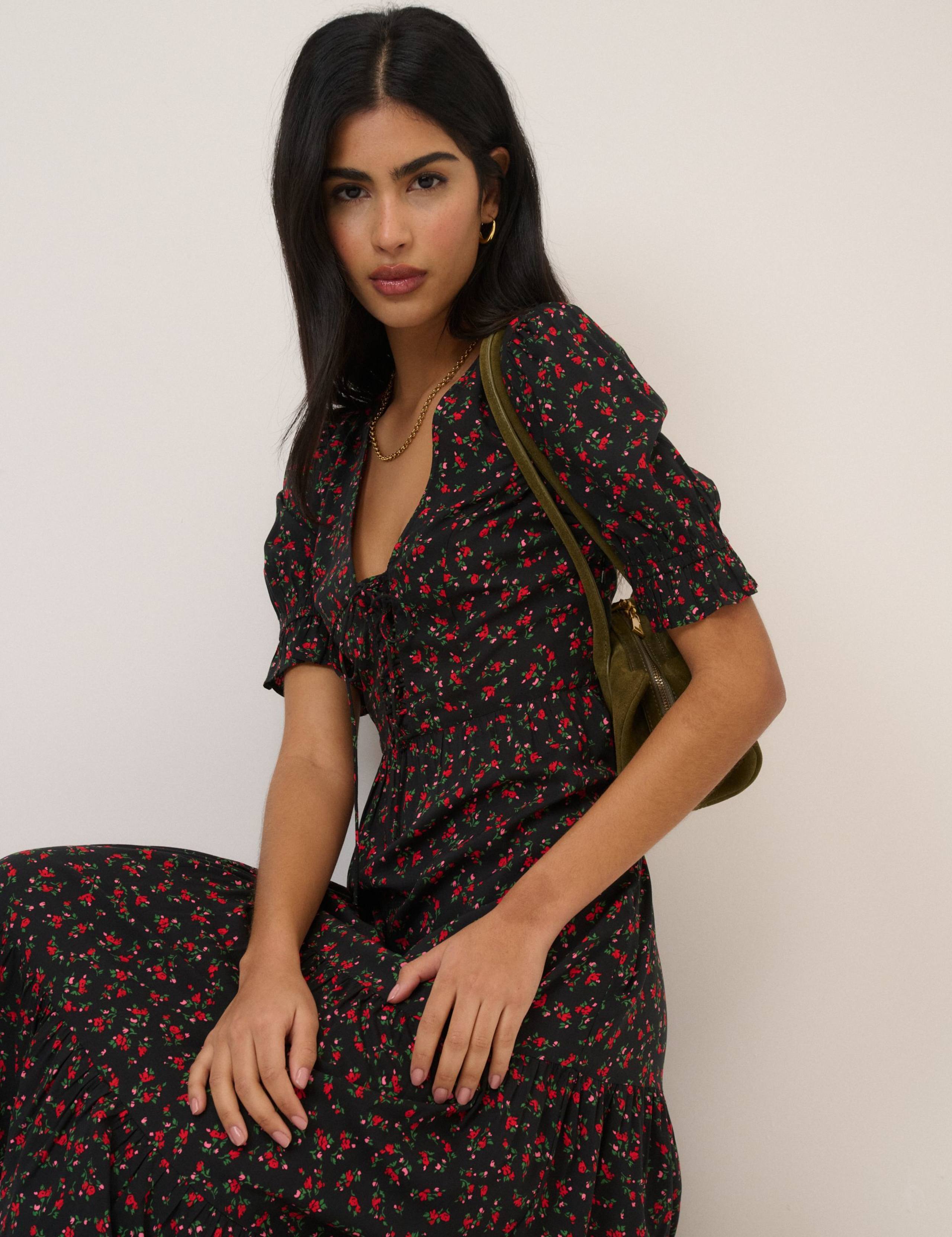 Floral Midi Tiered Dress 3 of 5