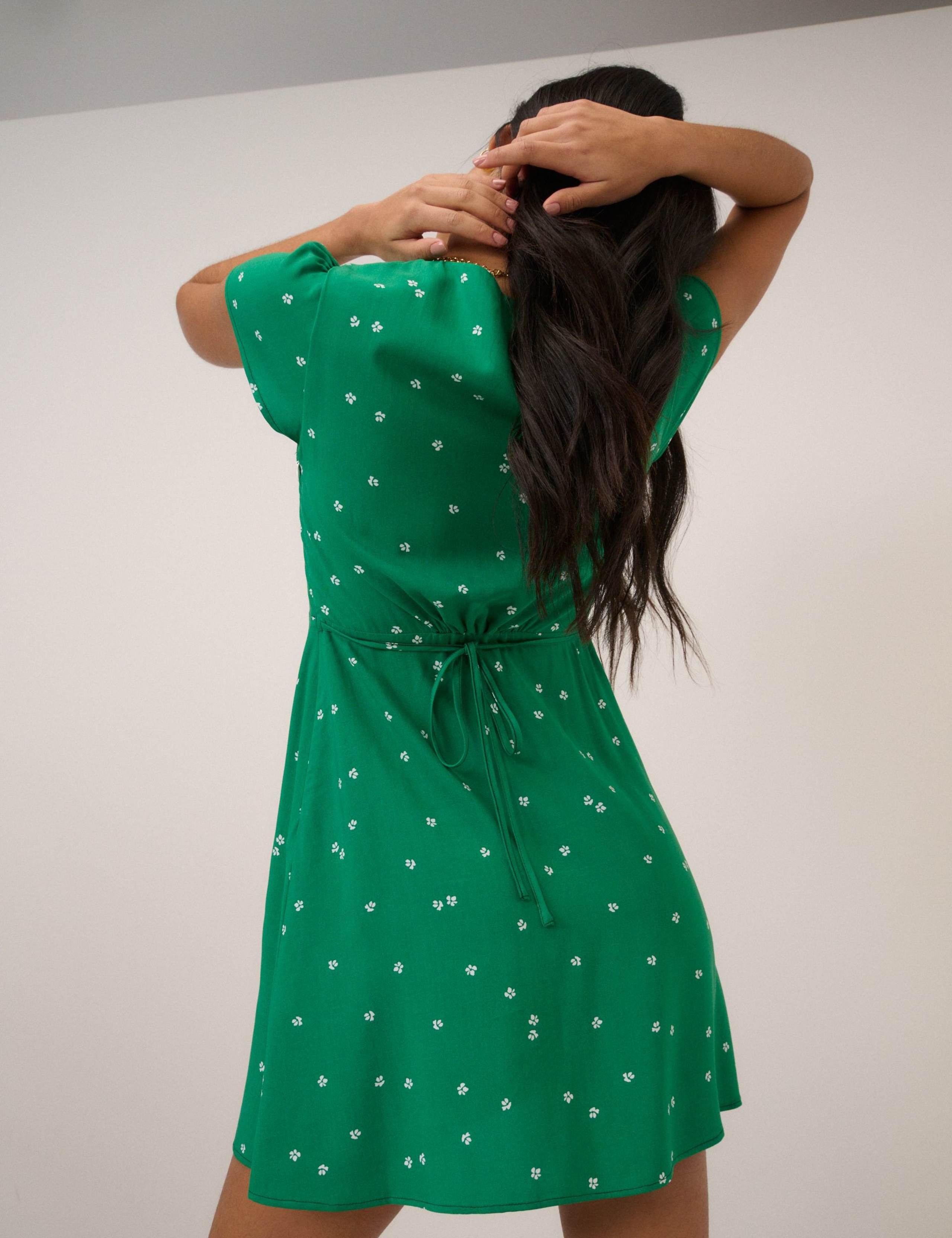 Ditsy Floral Square Neck Mini Tea Dress 5 of 5