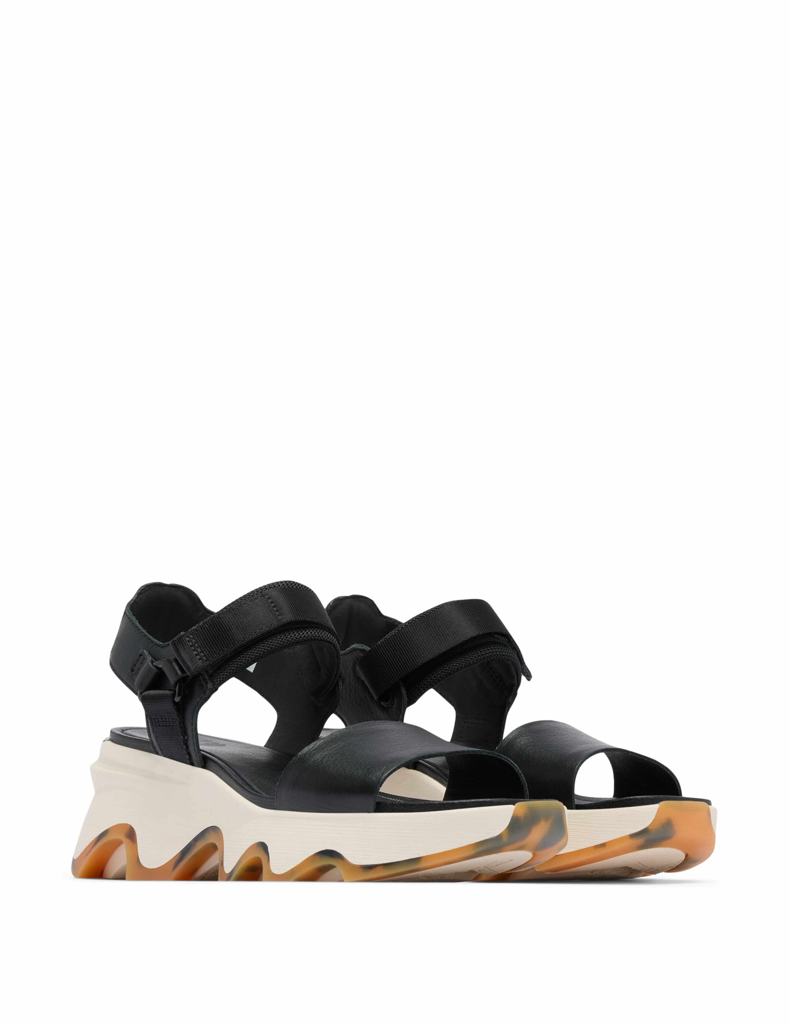 Kinetic Impact Leather Ankle Strap Wedge Sandals 3 of 9