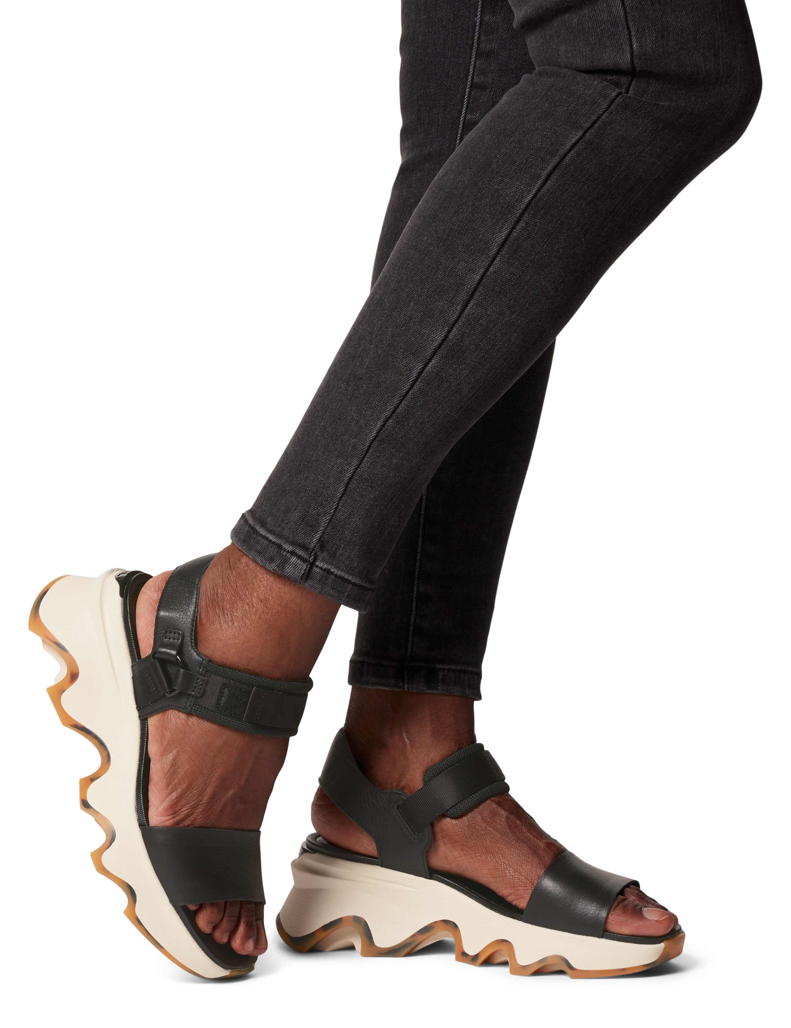 Kinetic Impact Leather Ankle Strap Wedge Sandals 4 of 9