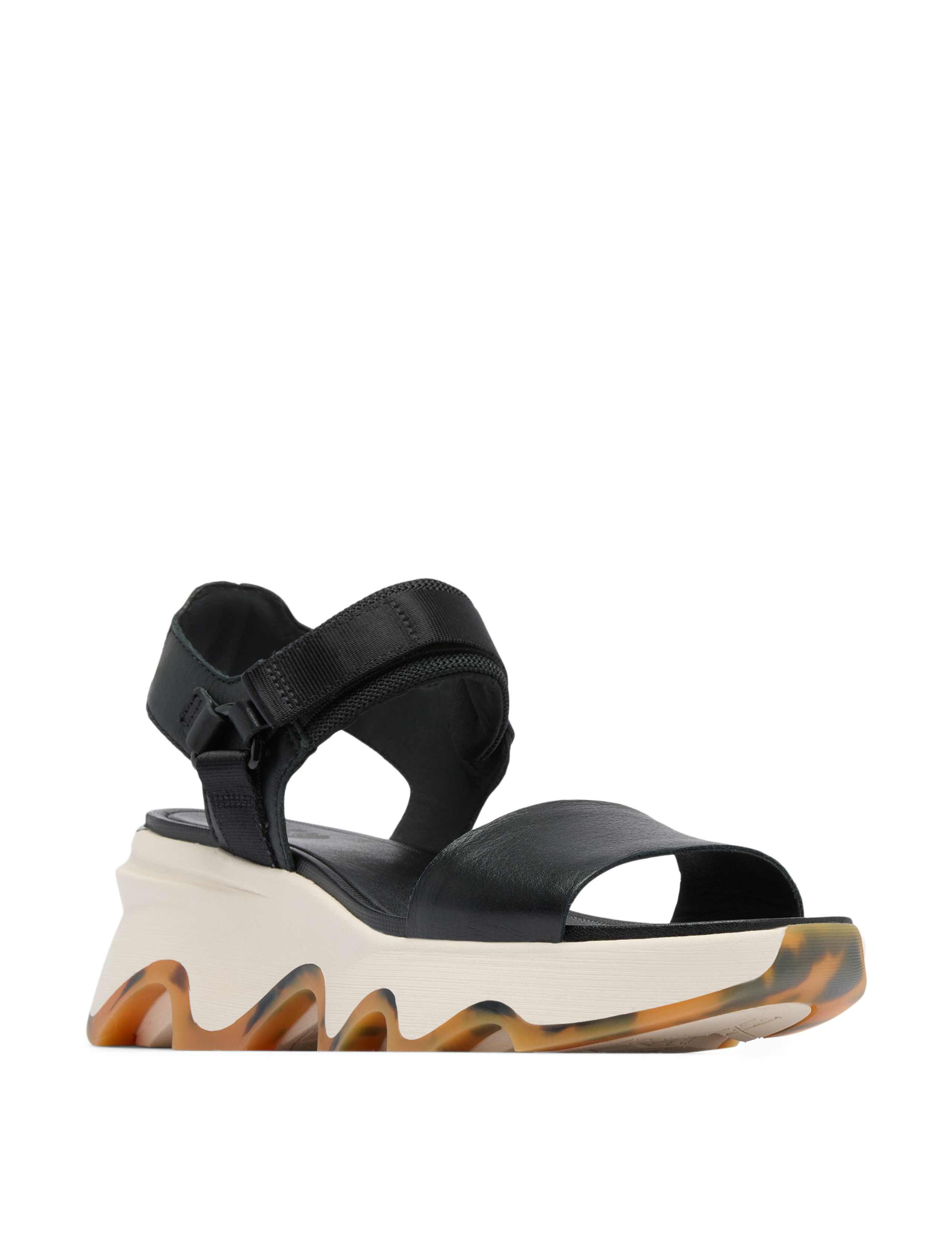 Kinetic Impact Leather Ankle Strap Wedge Sandals 7 of 9