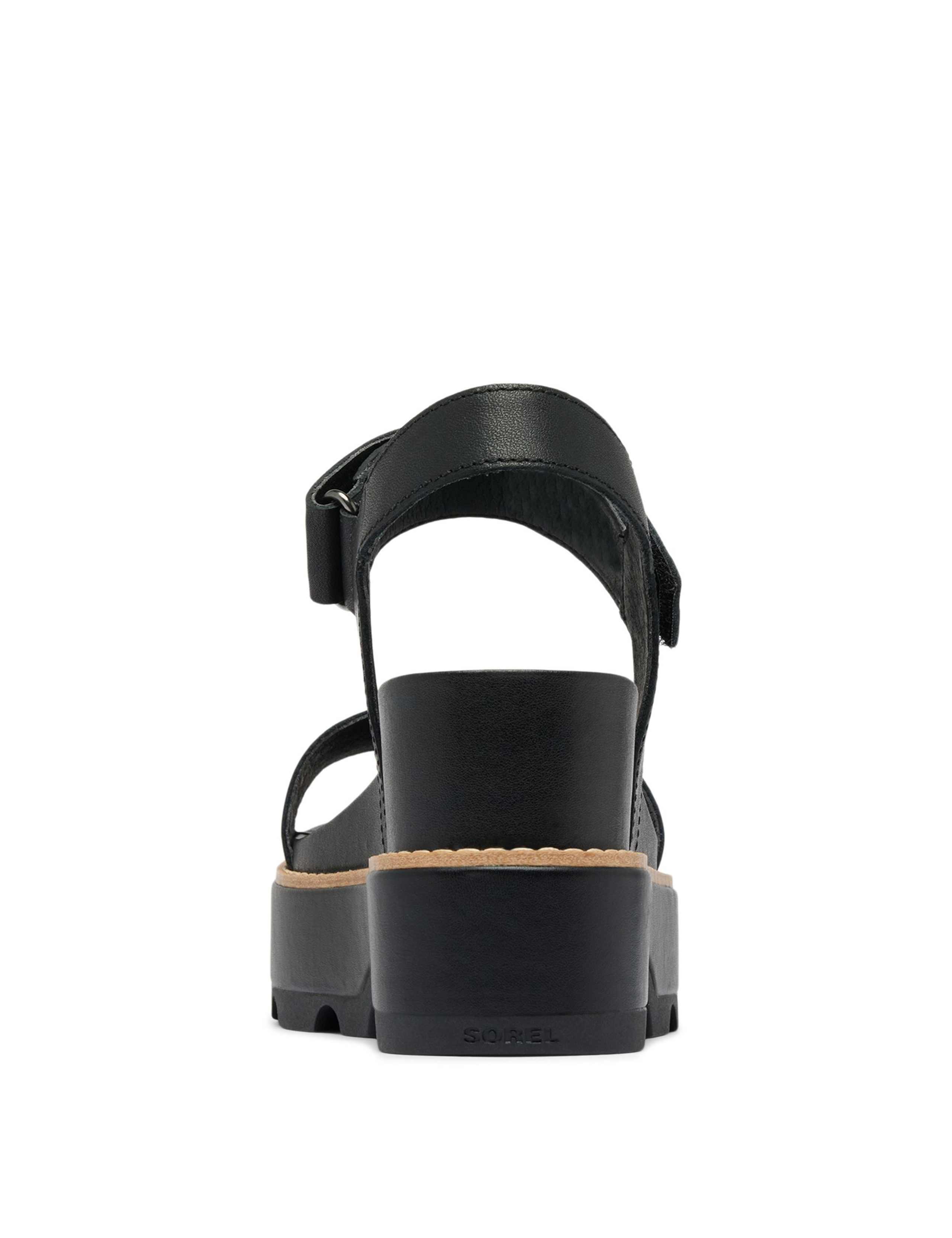 Joanie Leather Ankle Strap Wedge Sandals 3 of 9