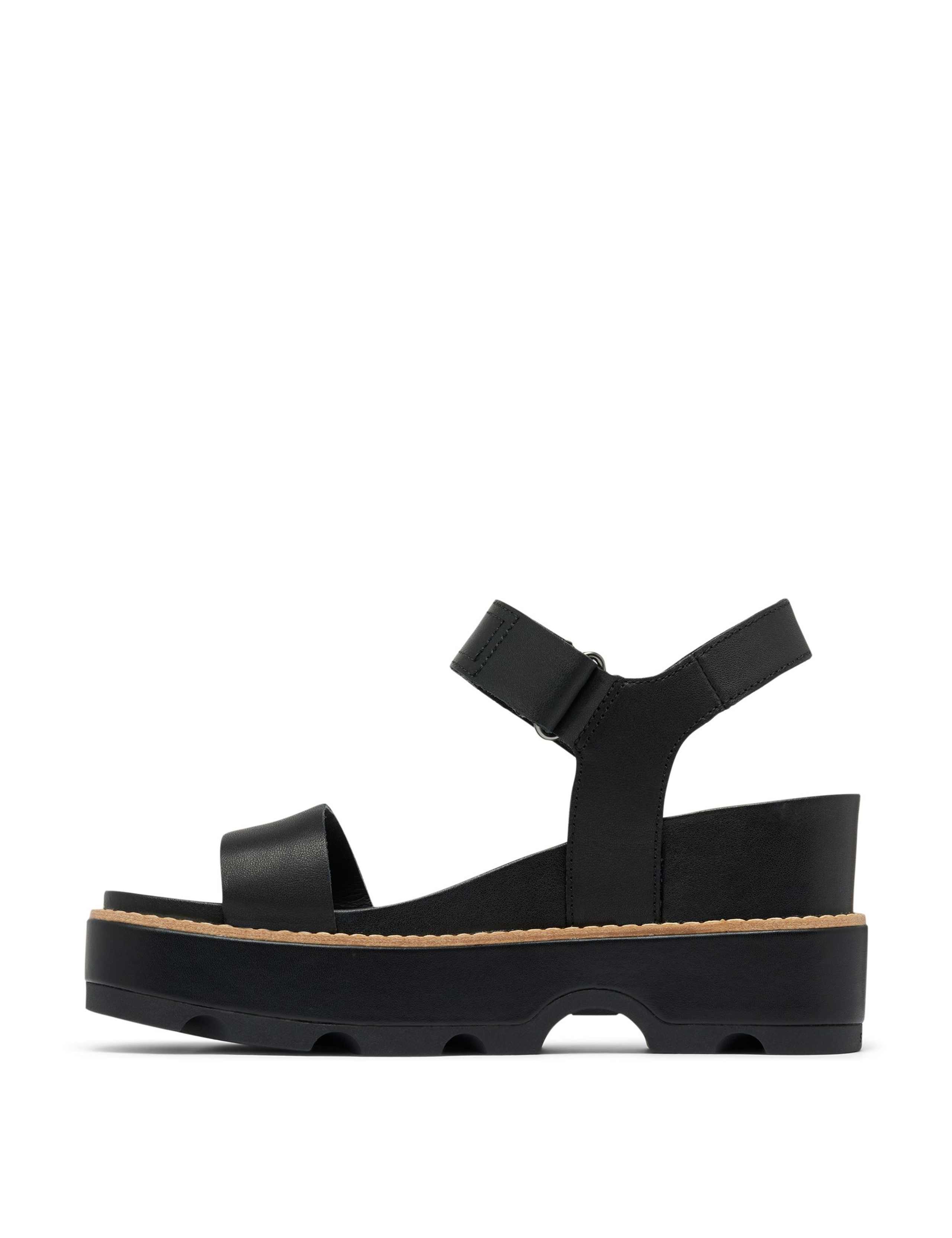 Joanie Leather Ankle Strap Wedge Sandals 4 of 9
